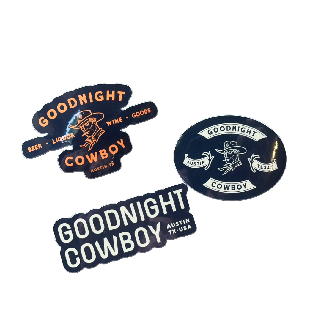 Goodnight Cowboy ATX Sticker