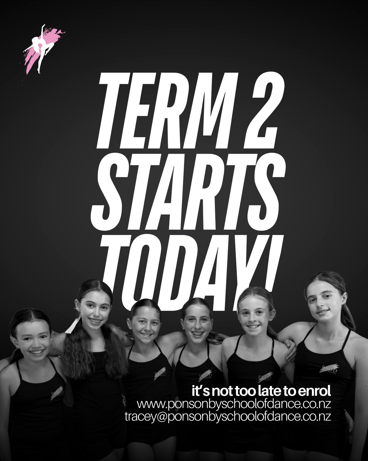 TERM 2 STARTS TODAY!

We&rsquo;re so excited to welcome everyone back into the studio 🤩
Still need to enrol? Pop in to see us or email tracey@ponsonbyschoolofdance.co.nz

SEE YOU SOON ✌🏼