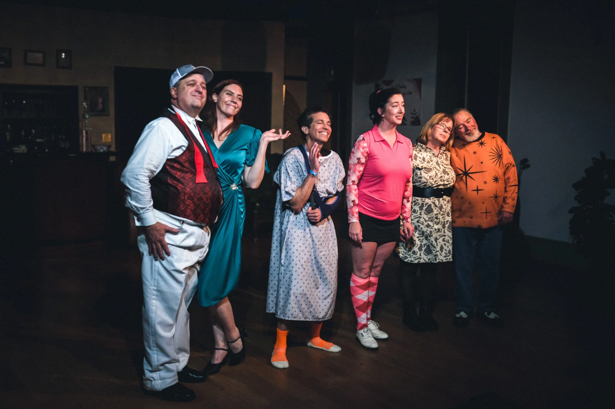  **Cast** of *Ken Ludwig’s A Fox on the Fairway*  **Photo by** Katie McManus 