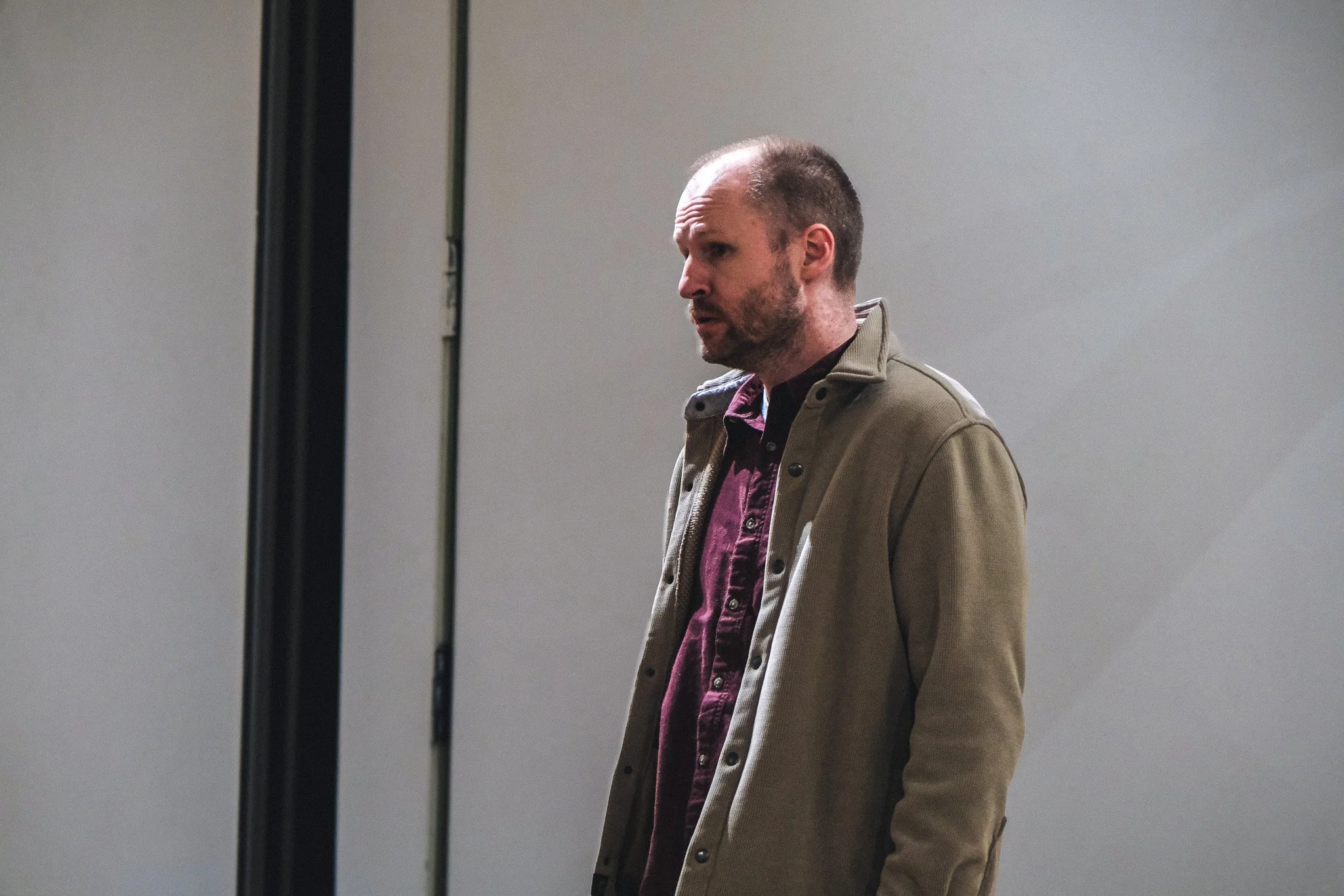  Mark Caswell-Yee in rehearsal  **Photo by** Katie McManus 