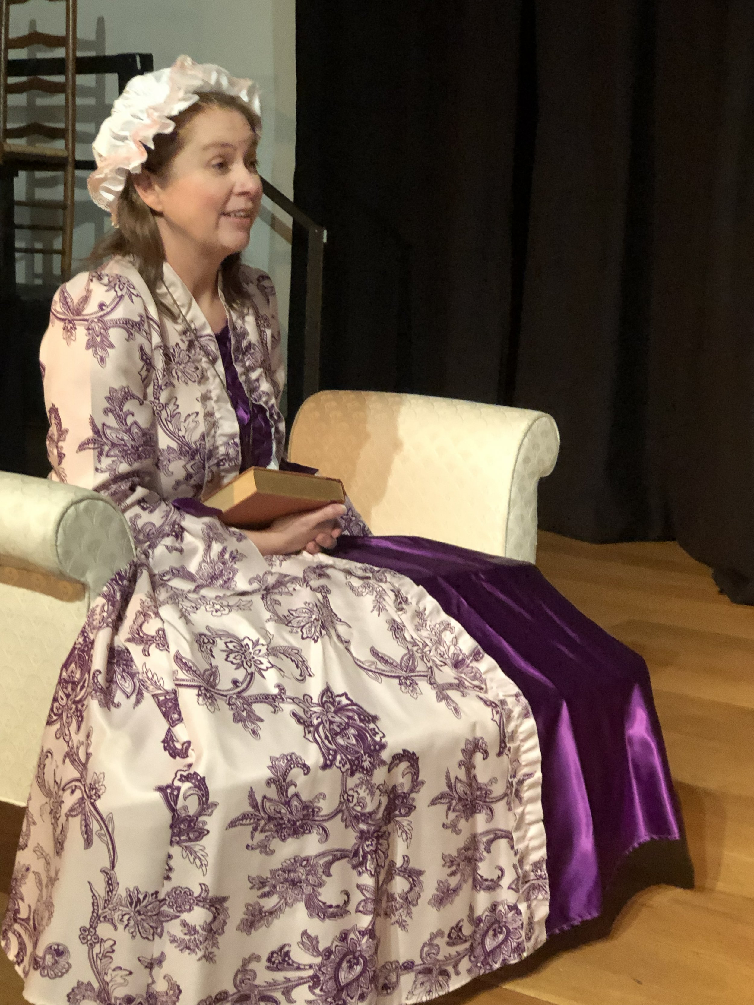  Beth Davis as **Charlotte Corday**  **Photo by** Lynn Fleming 