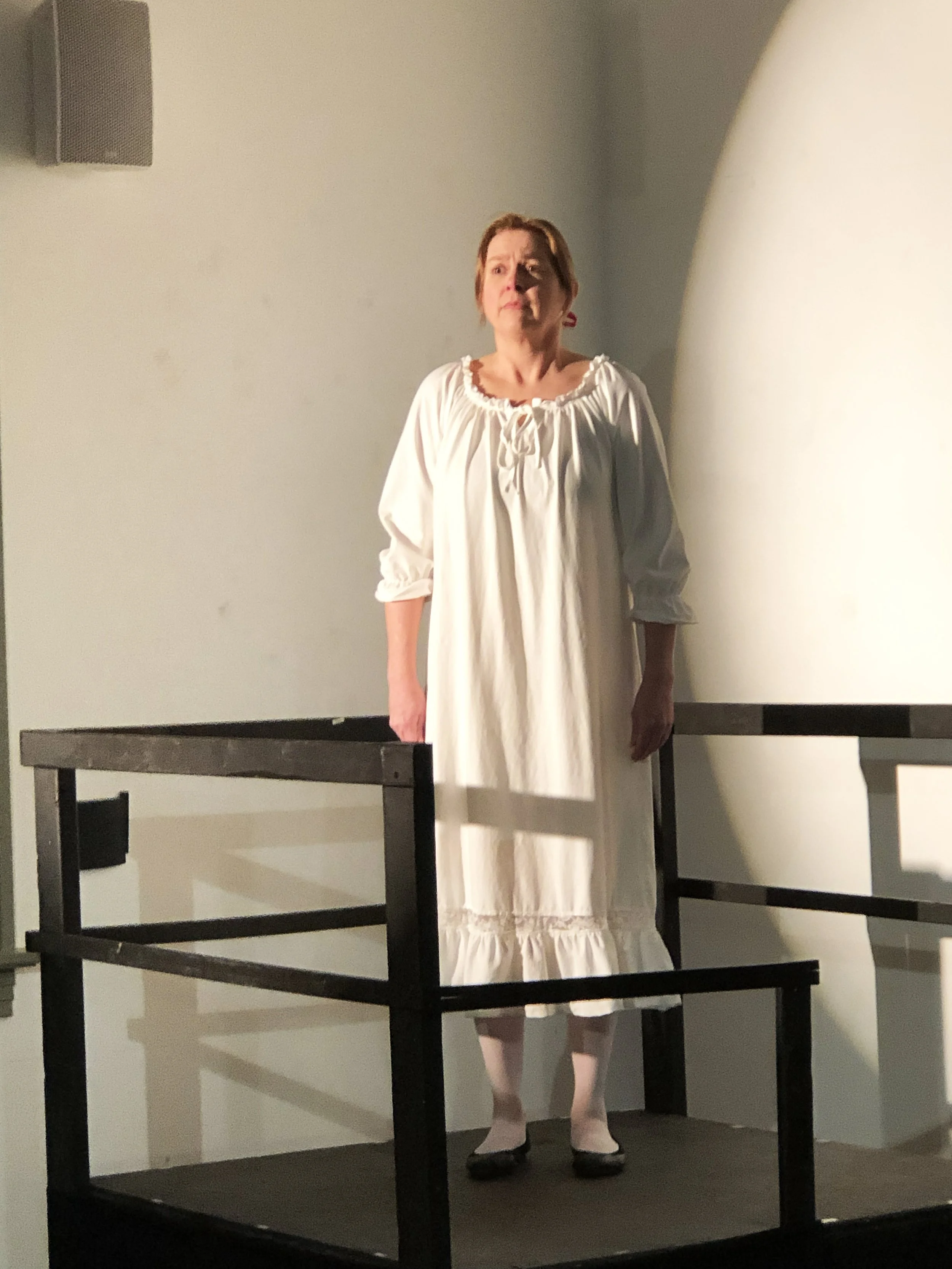  Beth Davis as **Charlotte Corday**  **Photo by** Lynn Fleming 