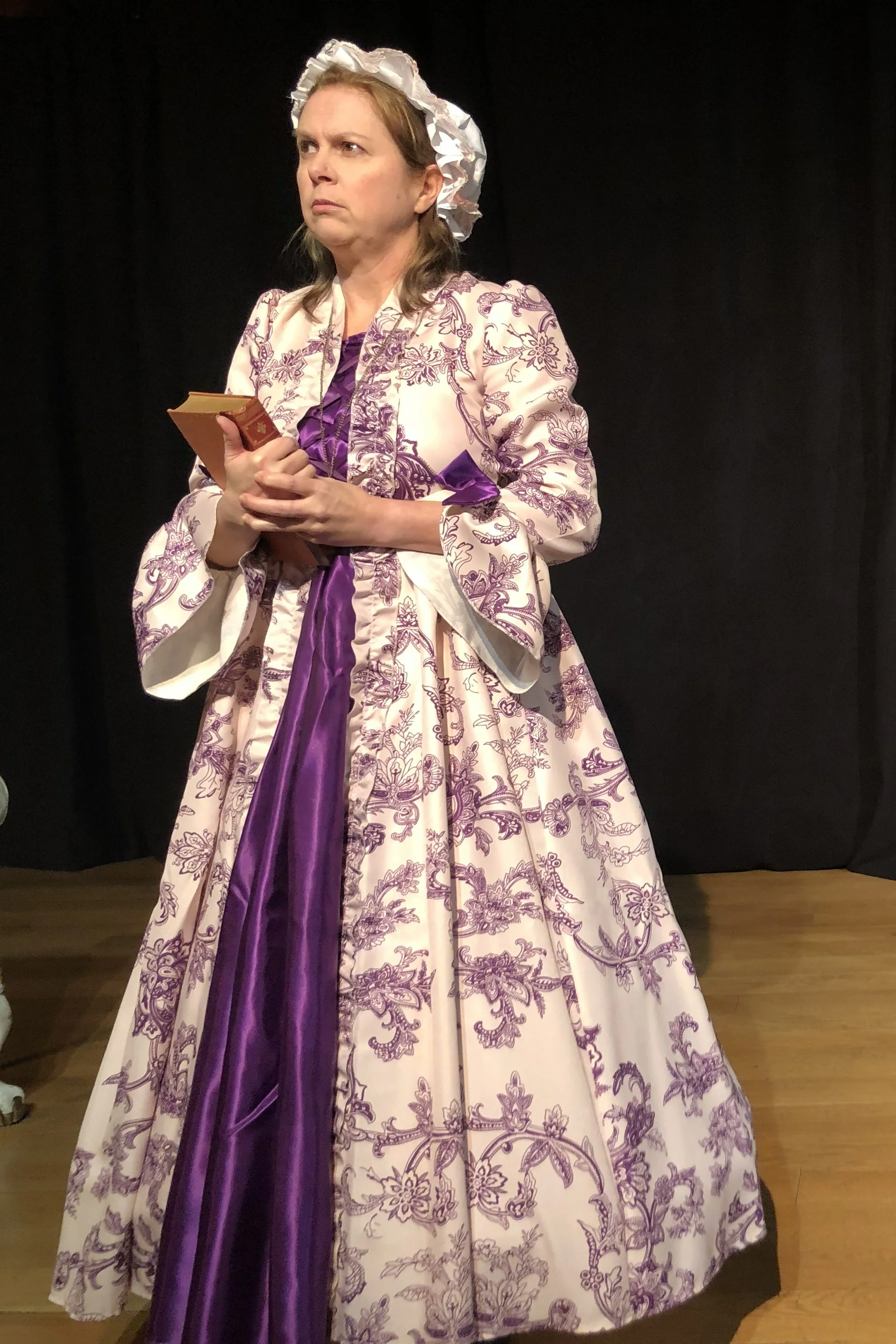  Beth Davis as **Charlotte Corday**  **Photo by** Lynn Fleming 