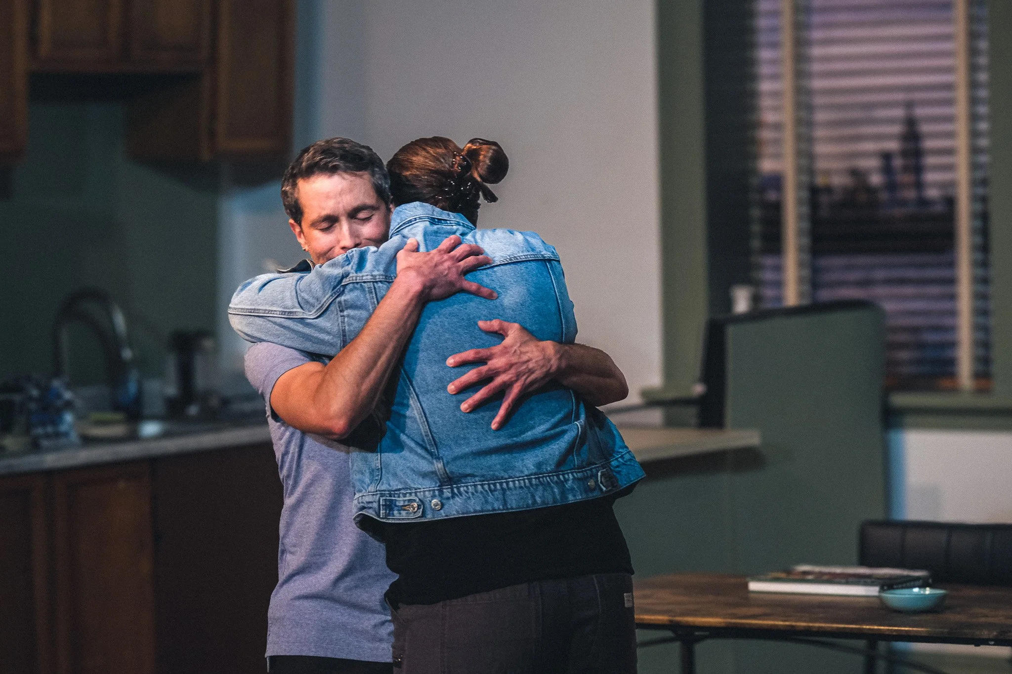  Joshua Caraballo as **James** &amp; Jacquelyn O’Brien as **Sarah**  **Photo by** Katie McManus 