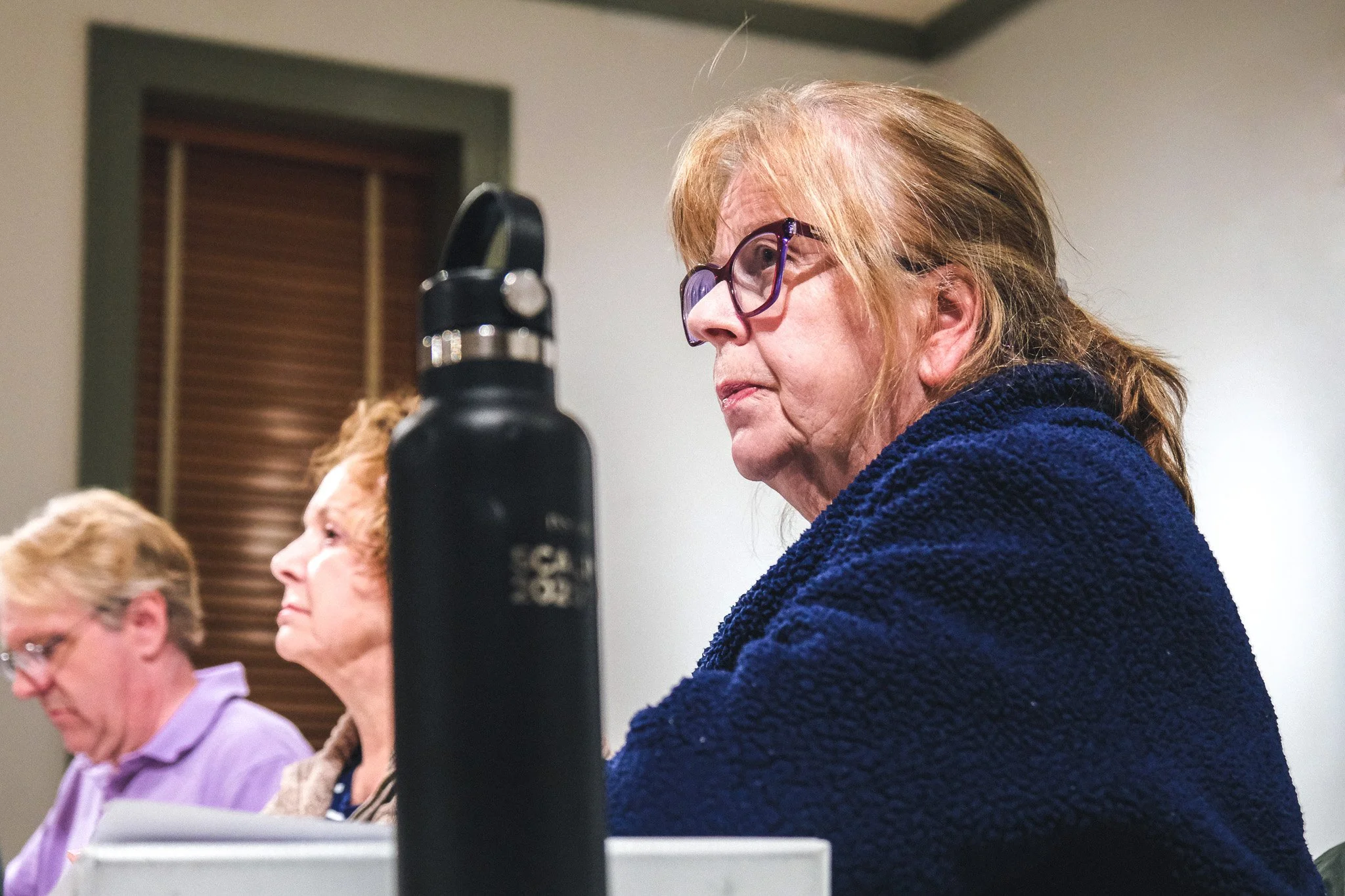  **Director** M. Shane Grant, **Assistant Stage Manager** Jan Davison &amp; **Stage Manager** Faye Quam in rehearsal  **Photo by** Katie McManus 