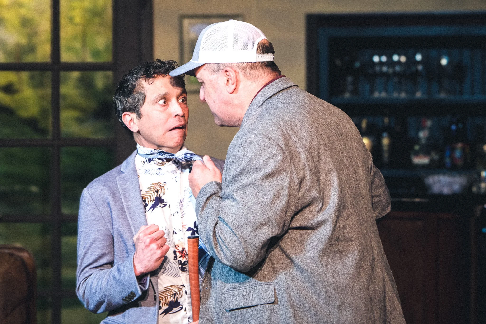  Joshua Caraballo as **Justin** &amp; David Cervera as **Bingham**  **Photo by** Katie McManus 