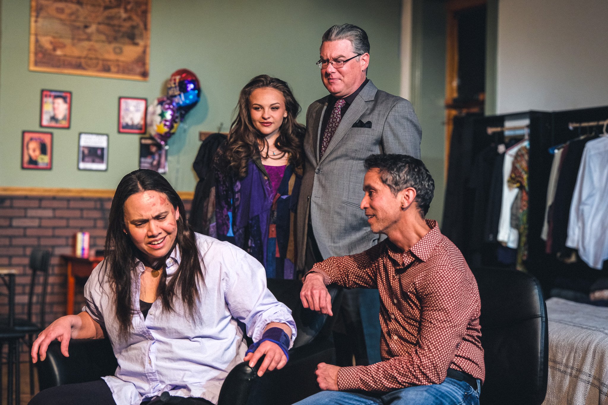  **Cast** of *Time Stands Still*  **Photo by** Katie McManus 