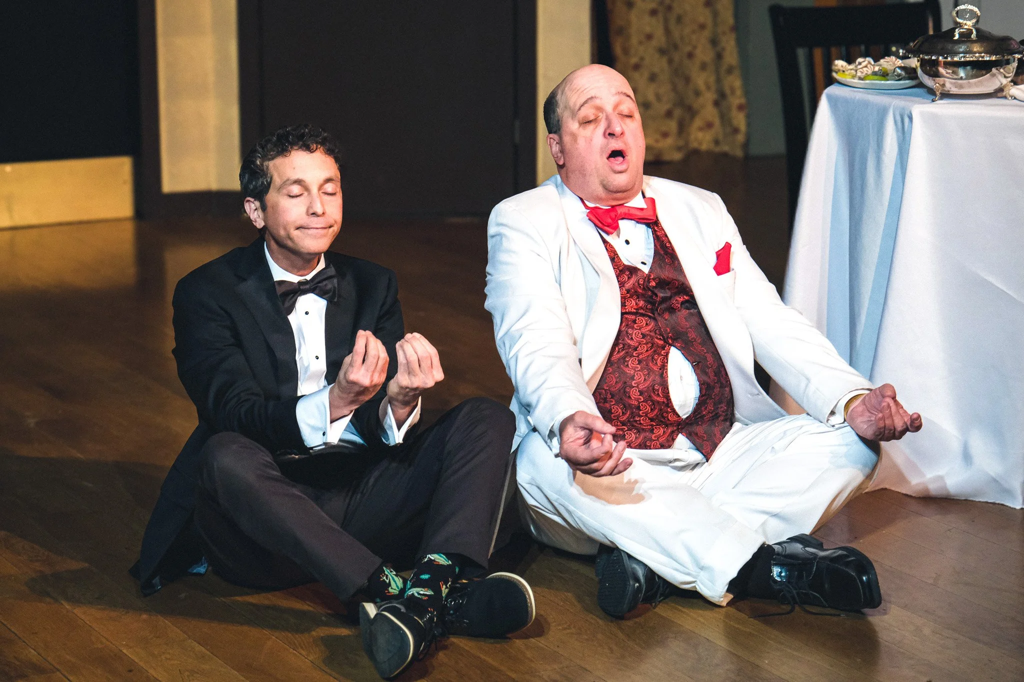  Joshua Caraballo as **Justin** &amp; David Cervera as **Bingham**  Photo by Katie McManus 