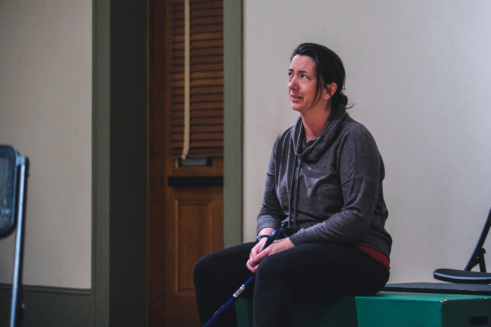  Jaccie Serbus in rehearsal  **Photo by** Katie McManus 