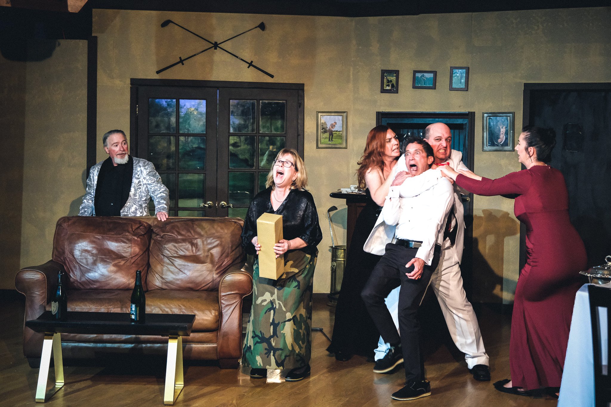  **Cast** of *Ken Ludwig’s A Fox on the Fairway*  **Photo by** Katie McManus 