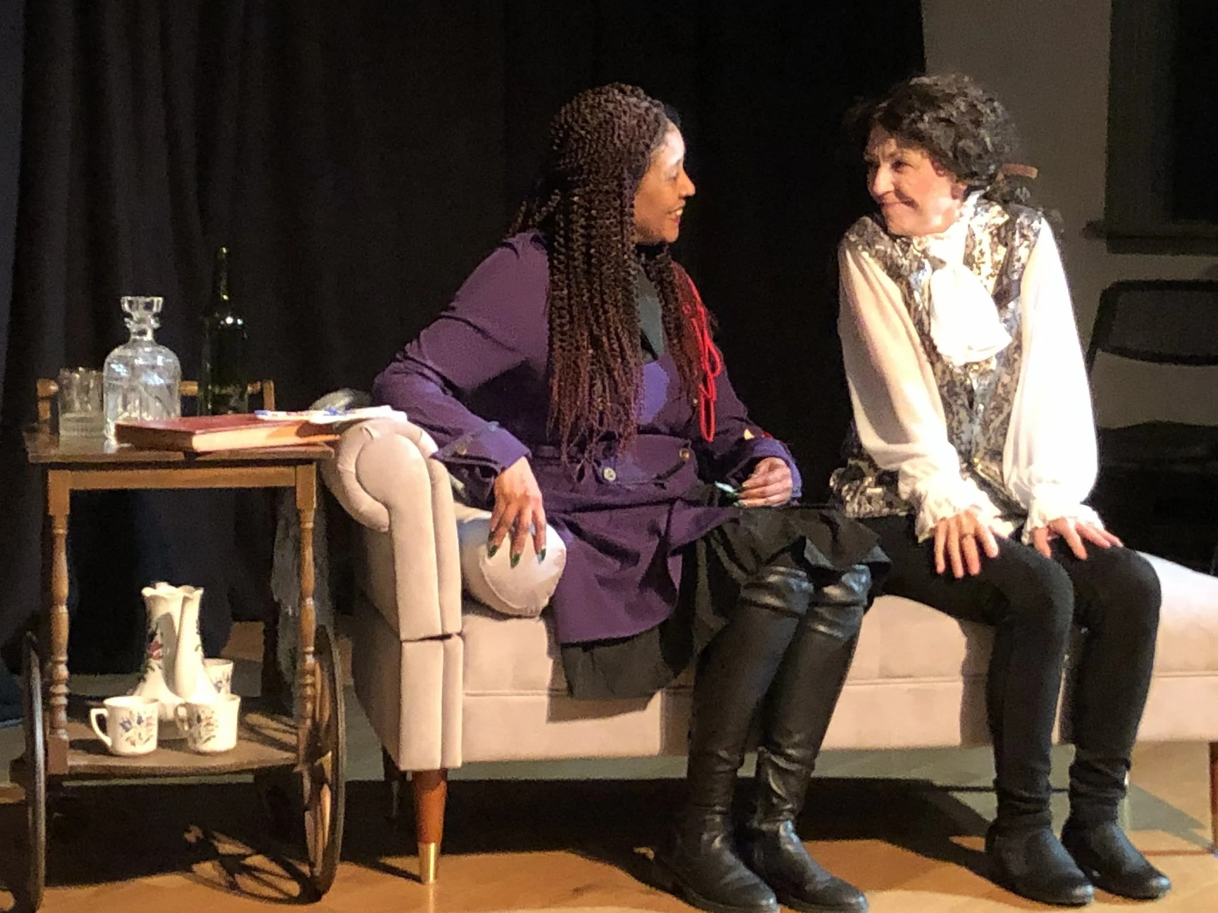  Rav’n Moon as **Marianne Angelle**   Margaret Casart as  **Olympe de Gouges**  **Photo by** Lynn Fleming 