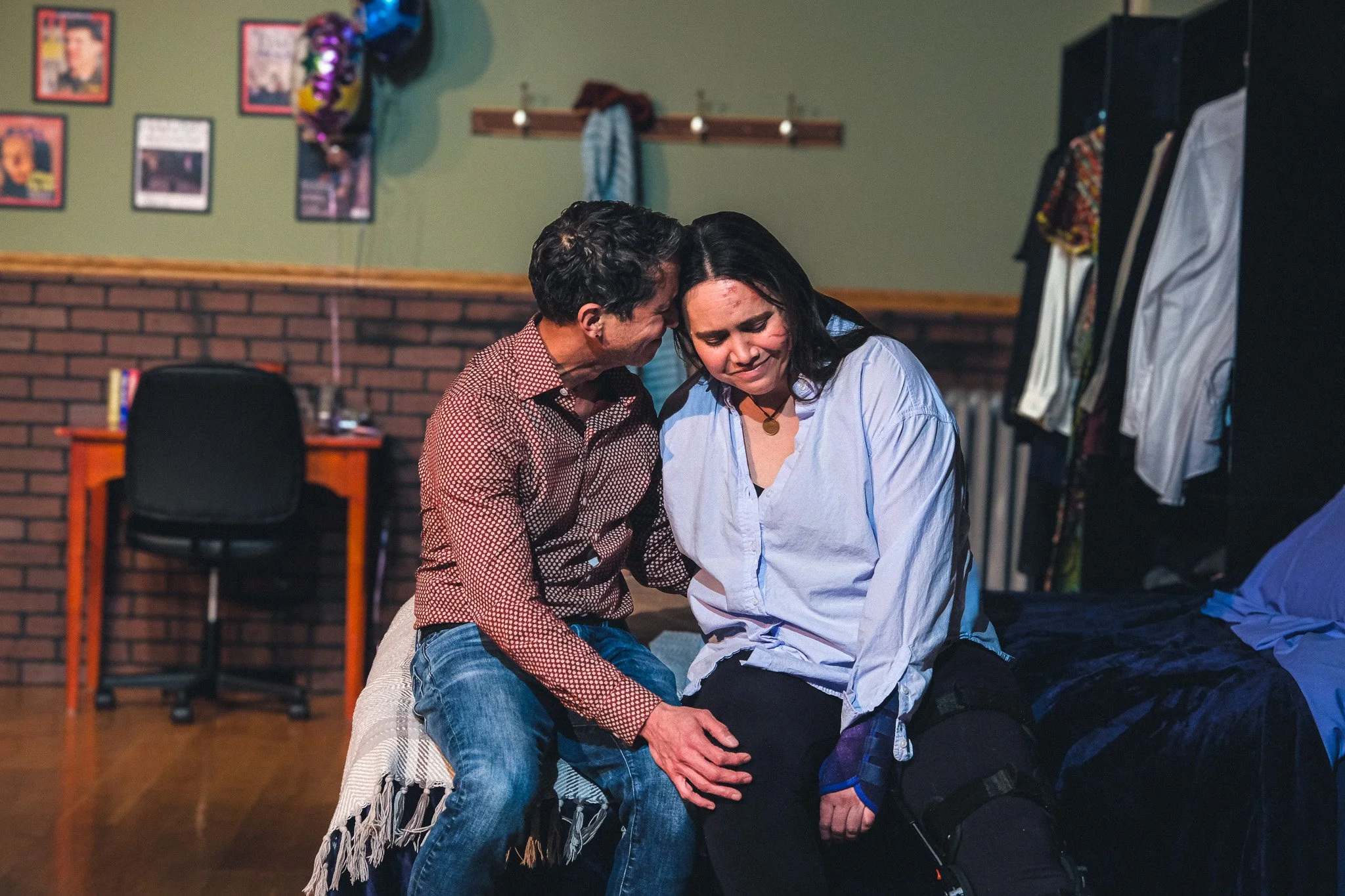  Joshua Caraballo as **James** &amp; Jacquelyn O’Brien as **Sarah**  **Photo by** Katie McManus 