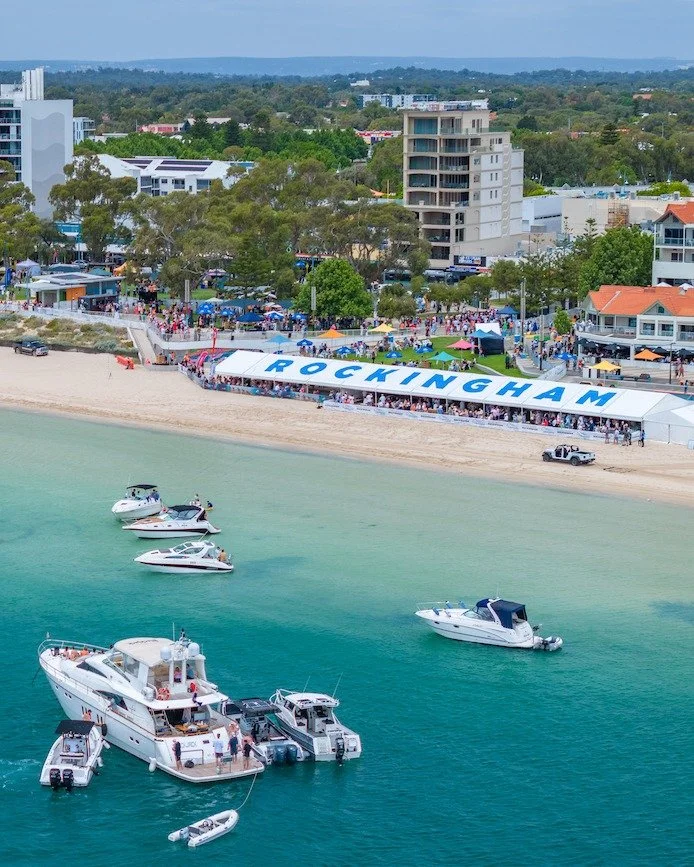 WA&rsquo;s only beach horse race hits Rockingham foreshore 15 &ndash; 16 November! 🏇🌊 Two days of music, markets &amp; food with the spectacular beach races on Sunday at the @channel7 Rockingham Beach Cup.
Find out more &amp; stay up to date by sig