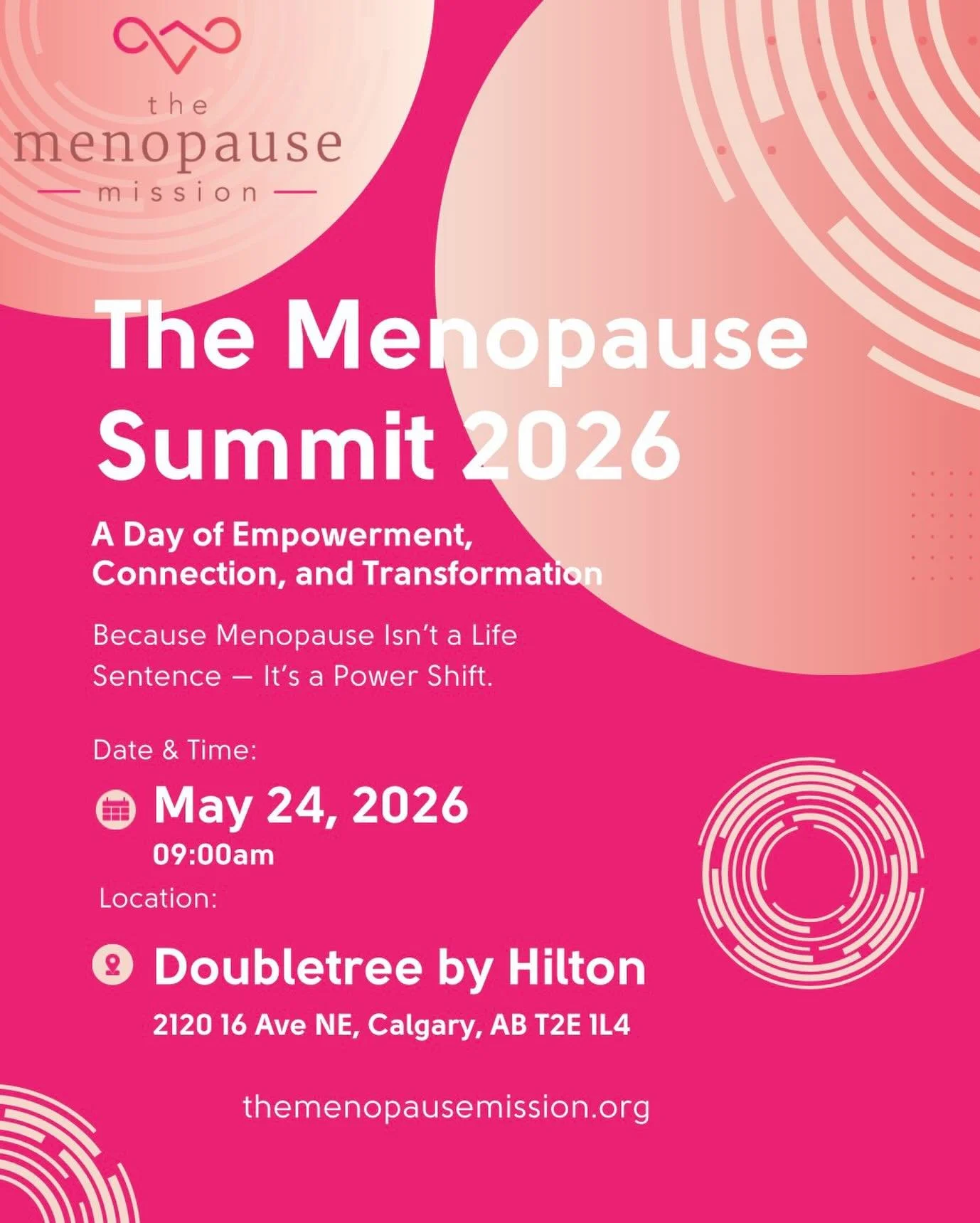 ✨ Only 6 Days Left! ✨
The countdown is on for the 2026 Menopause Summit &mdash; a powerful day dedicated to empowerment, education, connection, and transformation. 💖
Join us as we come together to break the silence around menopause, share real conve