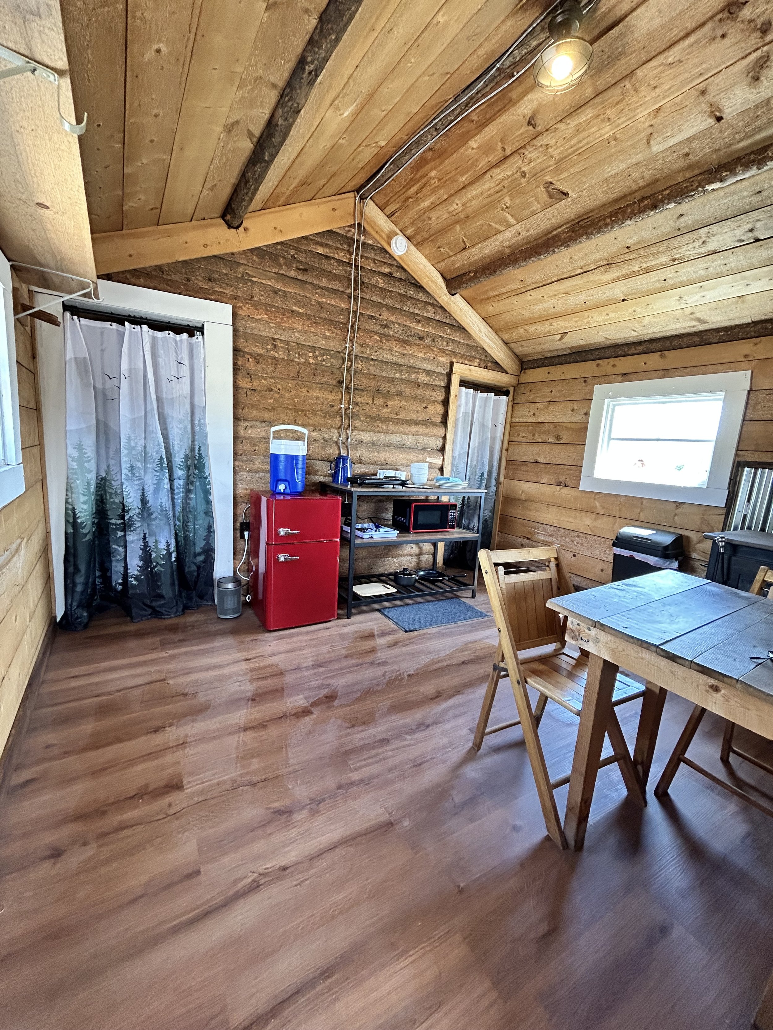 Cabin #5 - Living Area with Amenities