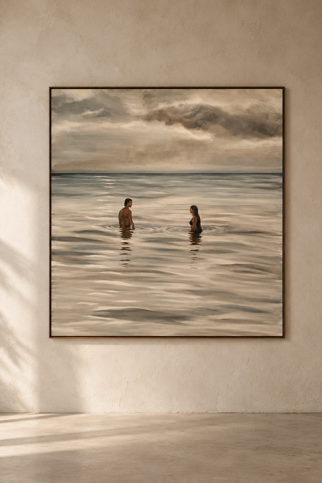 Framed Seascape with Two Swimmers.png