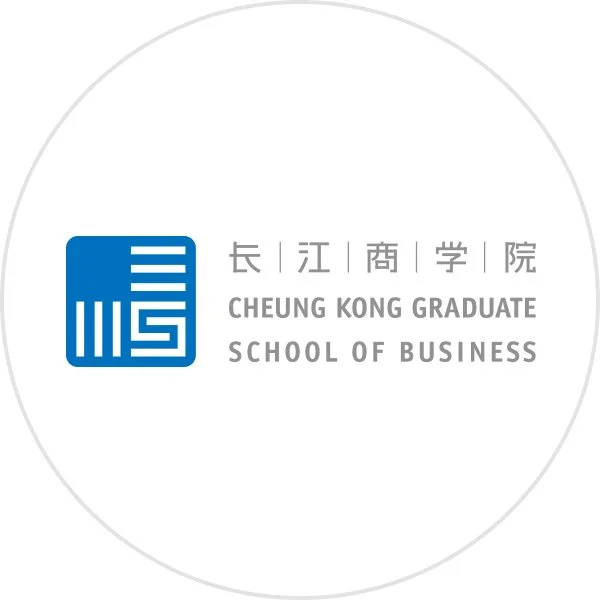 Logo of Cheung Kong Graduate School of Business including Chinese characters and English text.