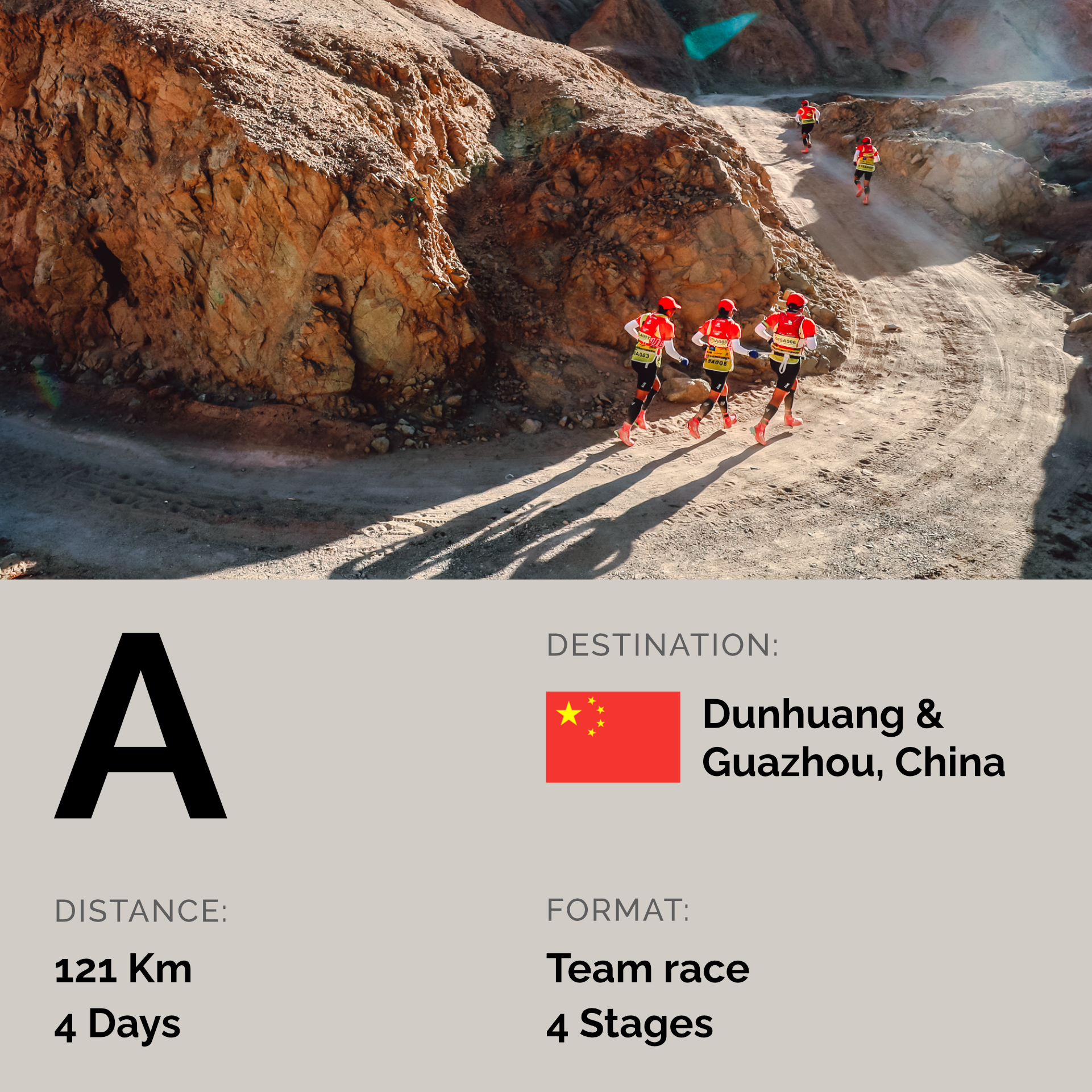 A (121km, 4-days, team race), Gobi Desert