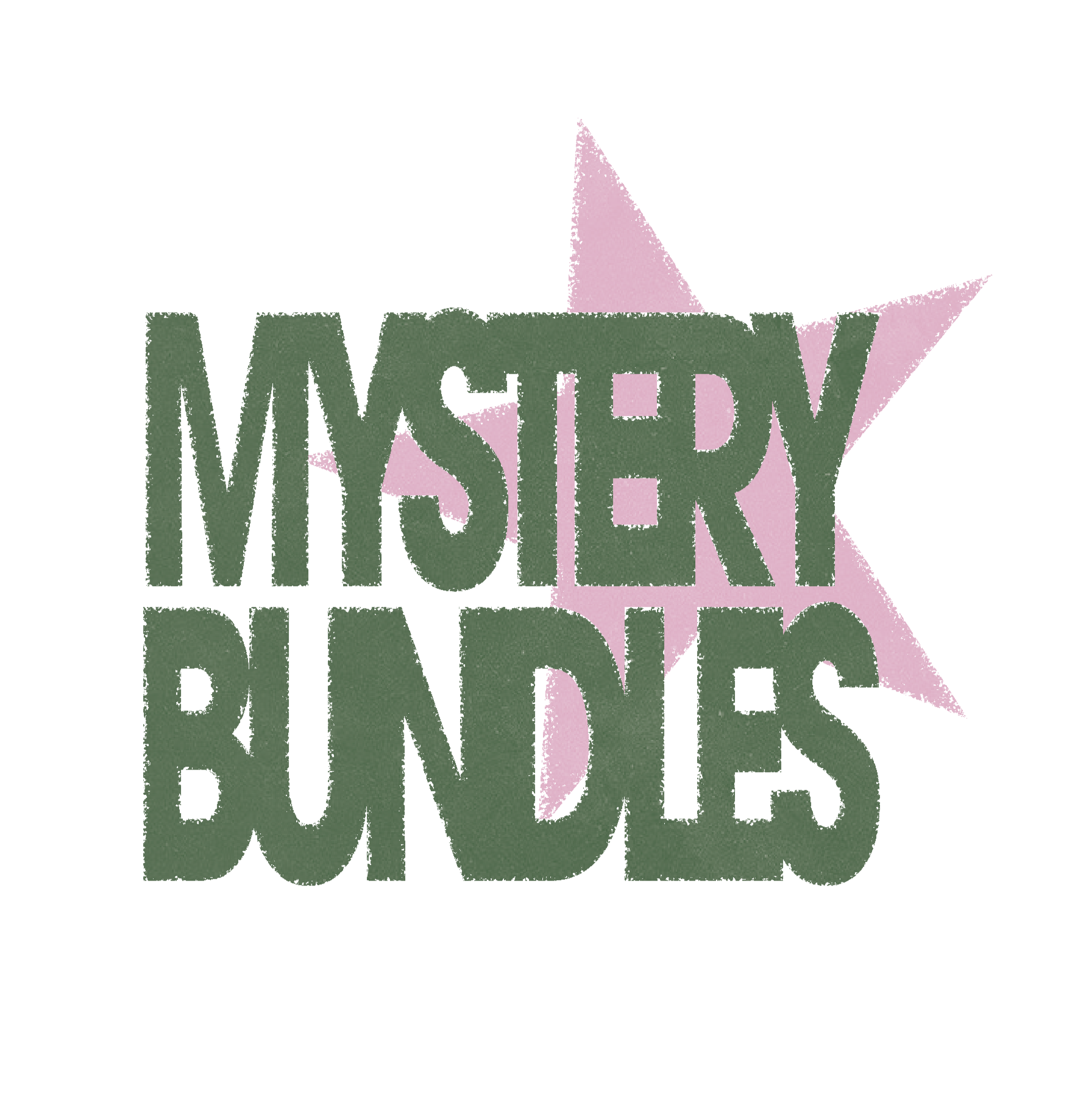 Decorative sign with the phrase "Merry Christmas" in olive green, surrounded by pink stars on a transparent background.