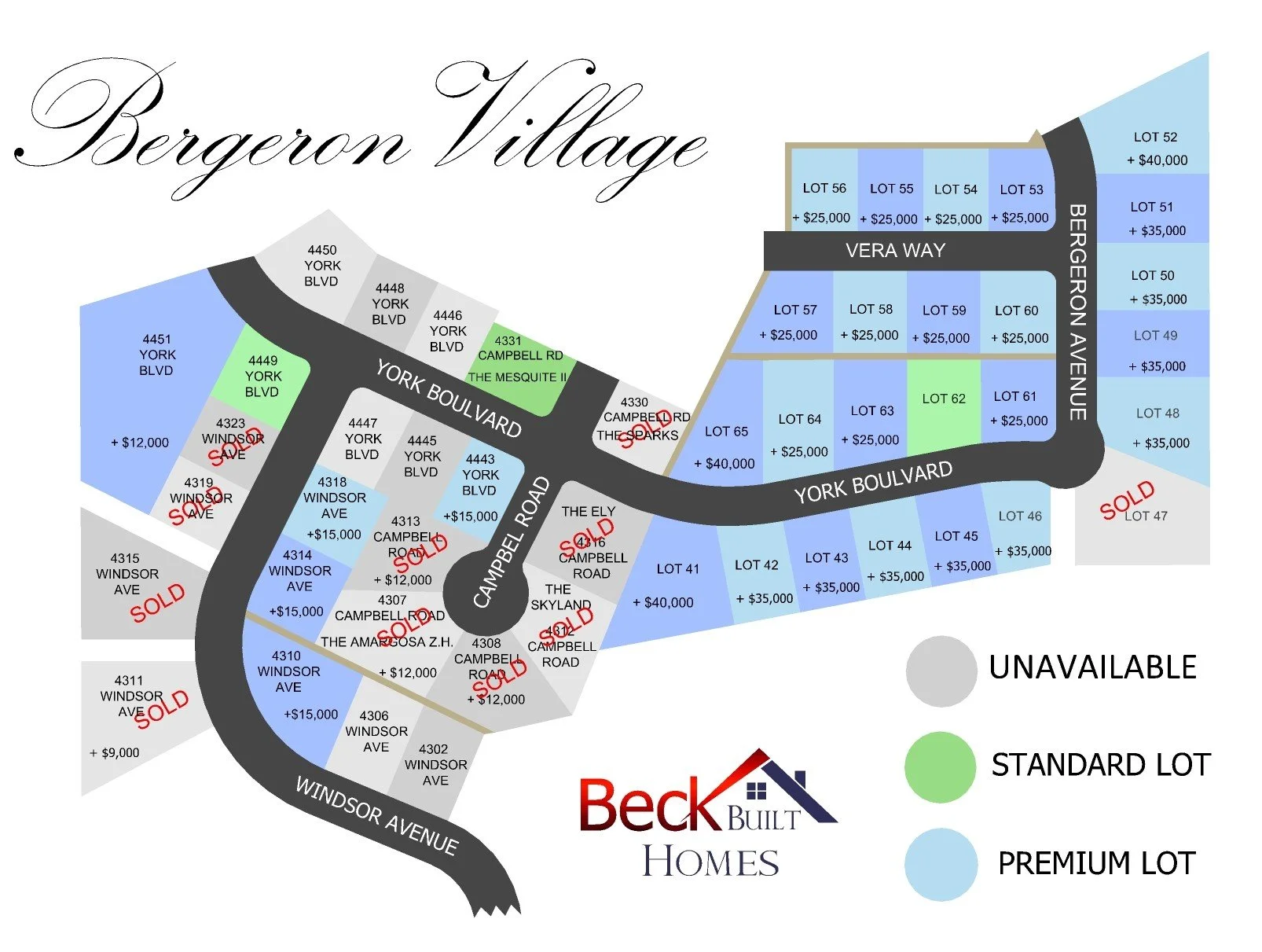 Map Of Bergeron Village 9.8.26