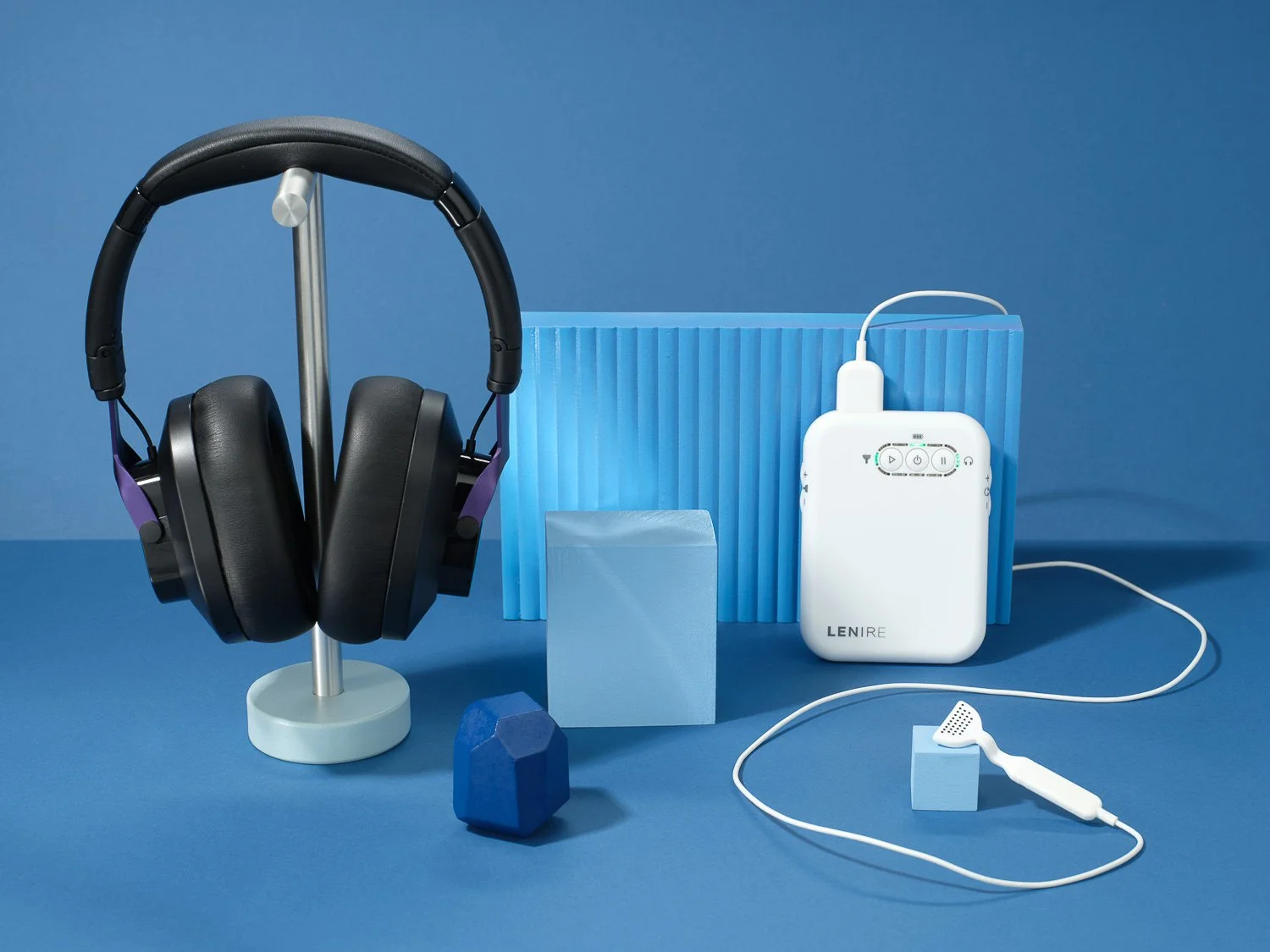 Lenire treatment system including headphones controller and Tonguetip