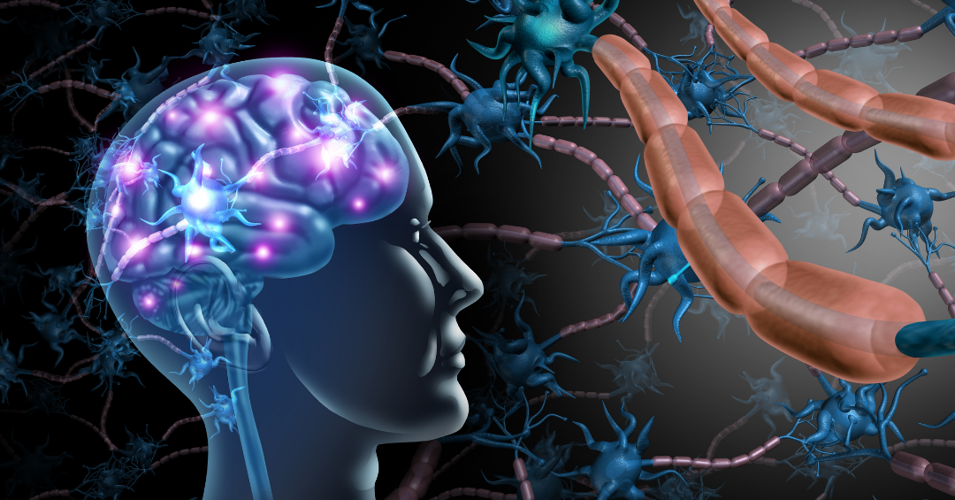 Illustration representing neural activity and brain processing involved in tinnitus