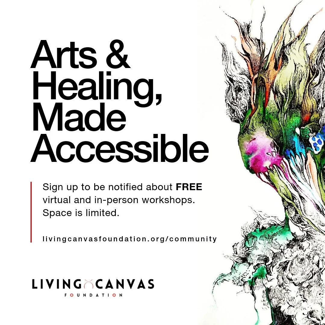 ART HEALS. But access should never be the barrier.

One of the core pillars of the @livingcanvasfoundation is bridging artists, facilitators, and healing practitioners with individuals and communities who have not historically had access to arts and 