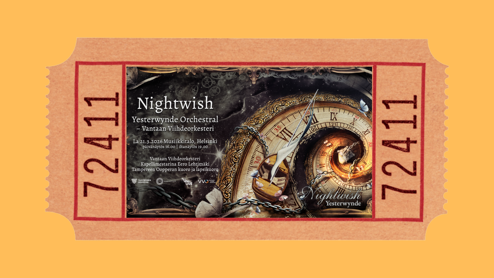 Keikkaraportti: Vantaan Viihdeorkesteri – Nightwish Yesterwynde Orchestral / Musiikkitalo, Helsinki 21.3.2026