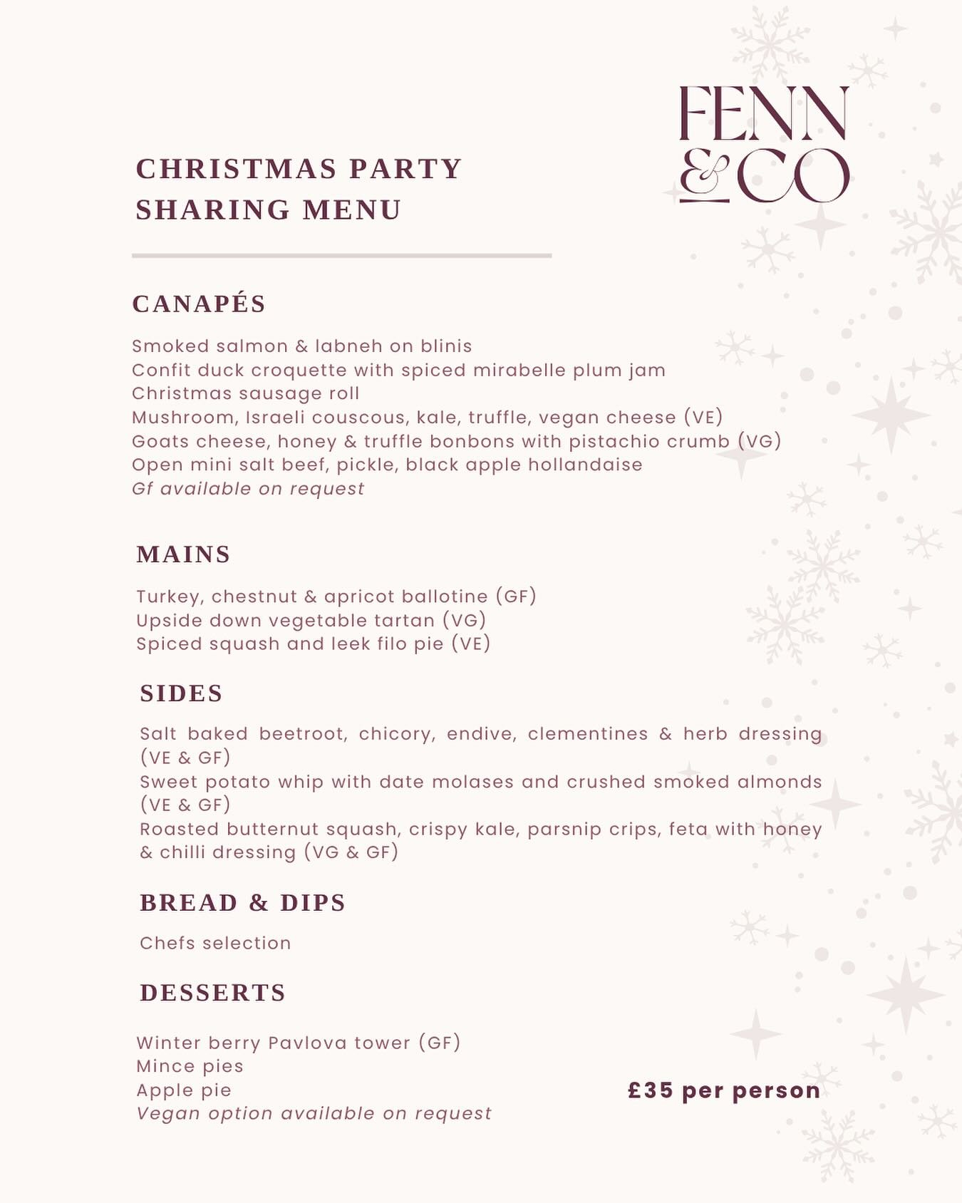 Counting down the days to Christmas already ⛄ 
We created a menu to be enjoyed for different group sizes, privatising half or the whole restaurant for your Christmas party celebration 🥂

For booking enquiries please call us on: 01534 565971 or email