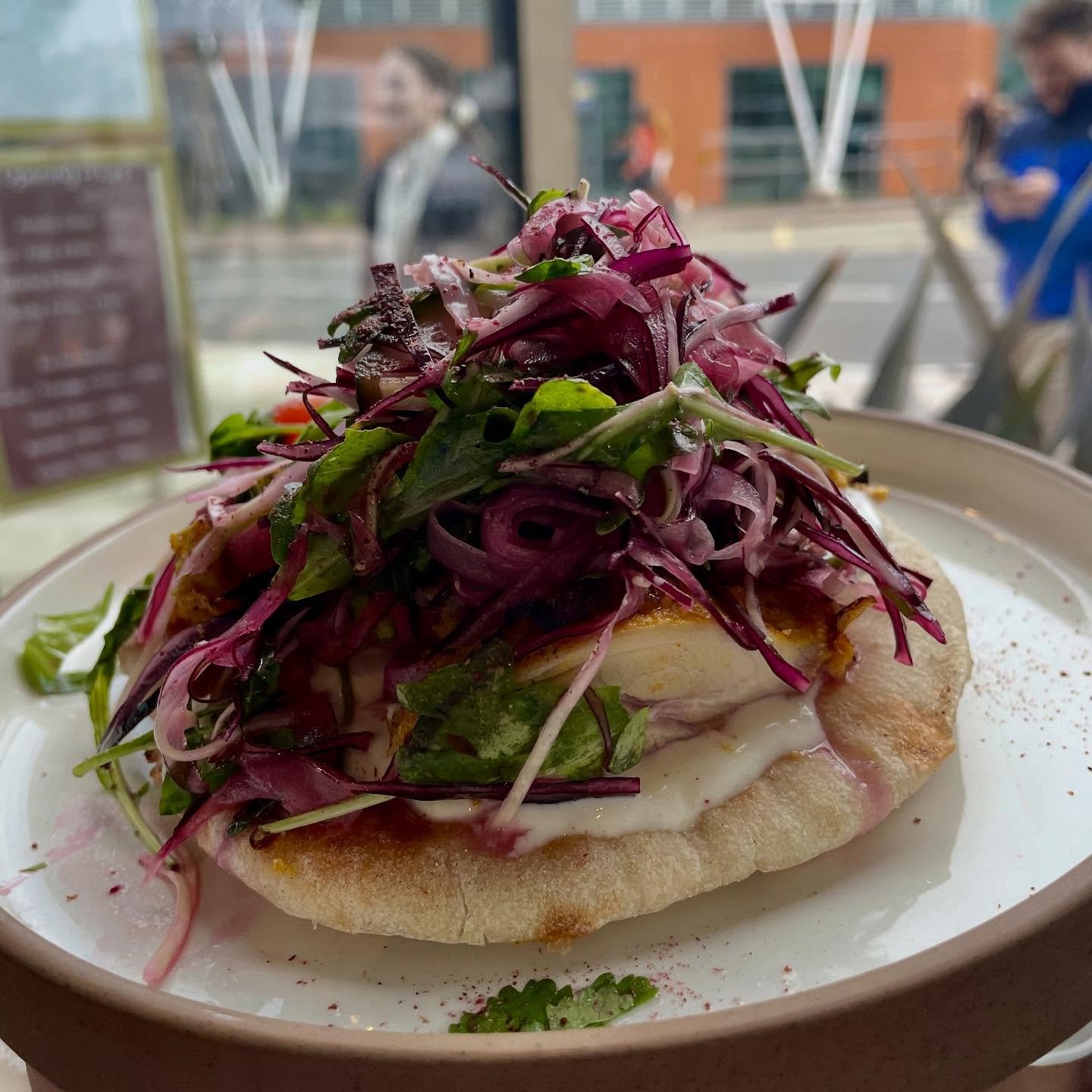 Some favourites on the specials today
🥙 Chicken shawarma 
🥪Roasted beetroot &amp; goats cheese, salsa verde 
And our hearty chicken, hamhock &amp; leek pie