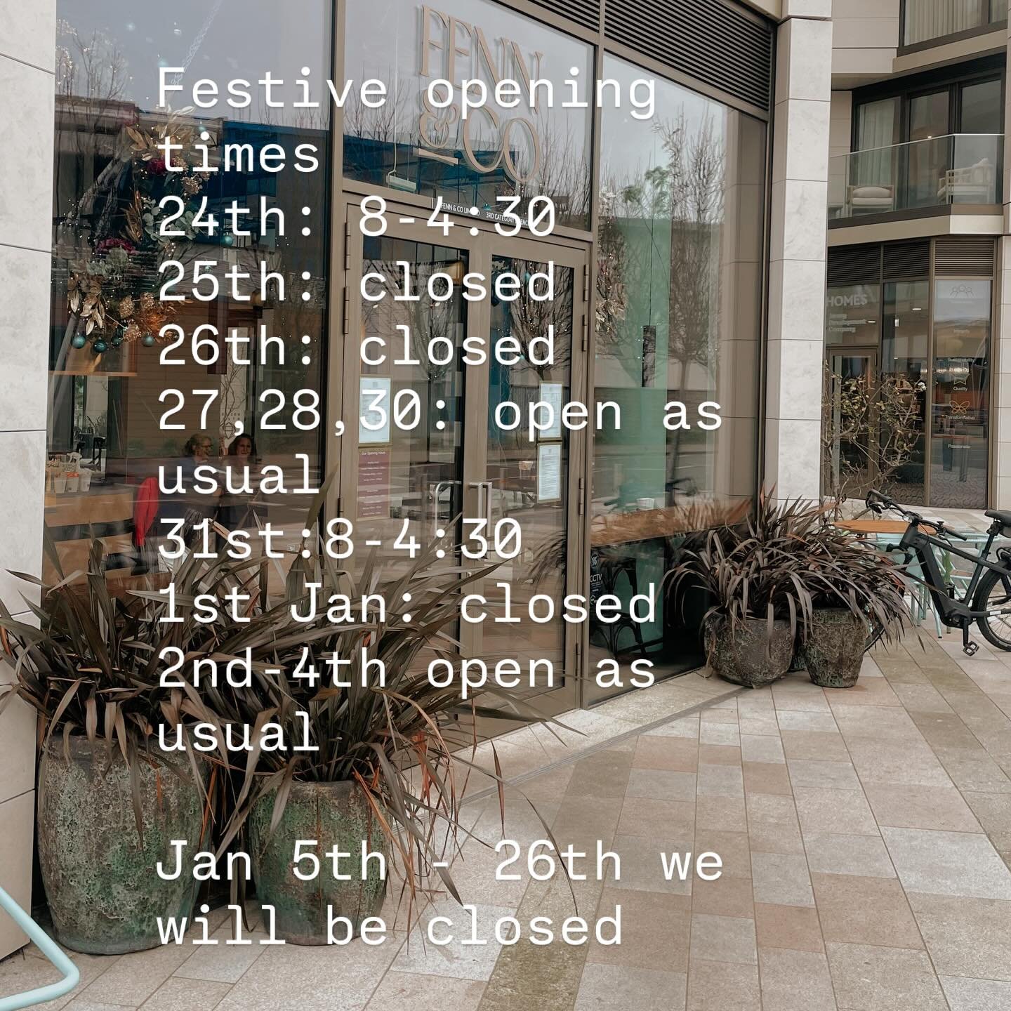 We will be closed January 5th - 26th so pop in to get your fix before then ✨