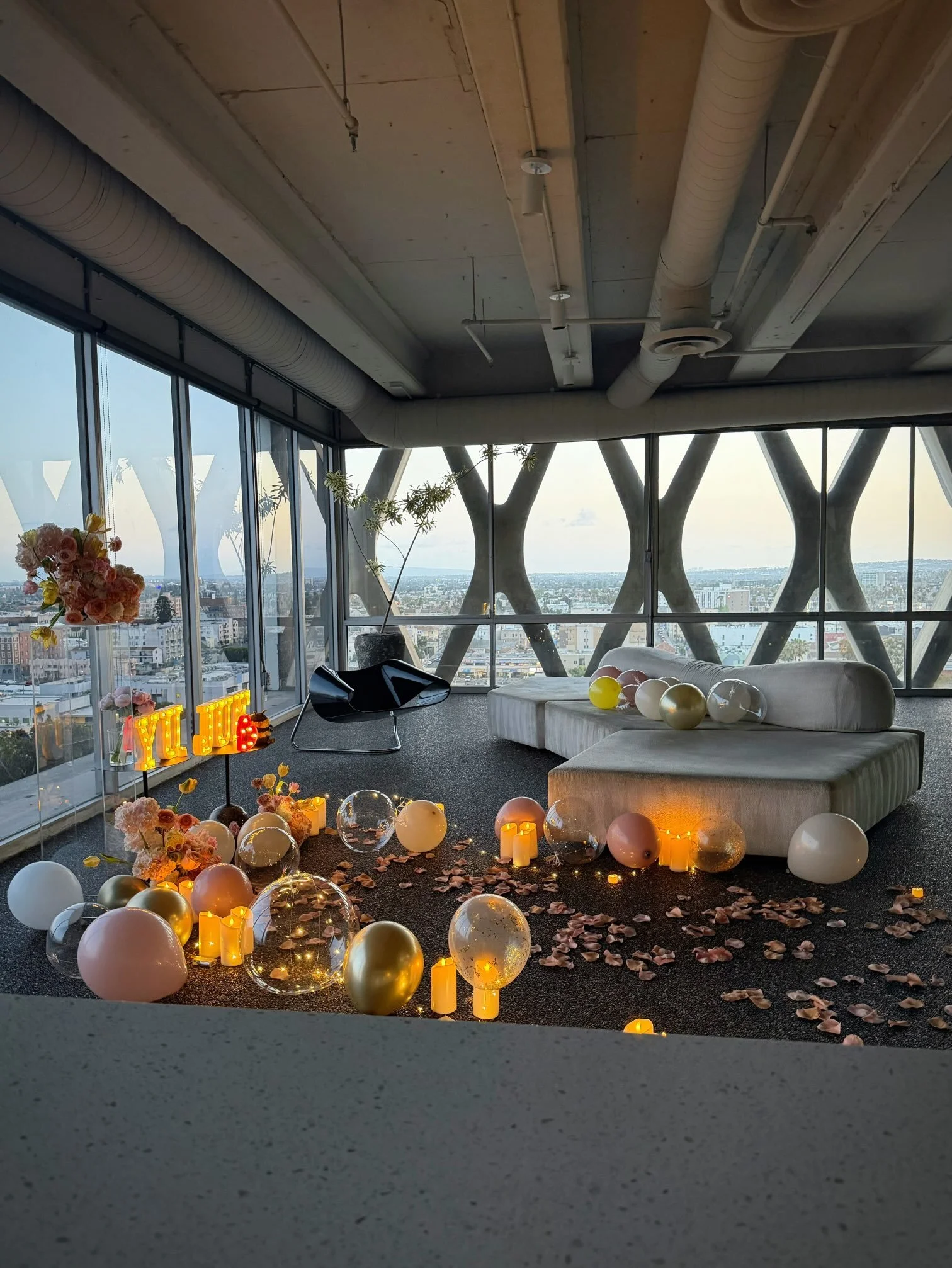 Girl and the Flower-Proposal Setup at The American Cement Building.jpeg