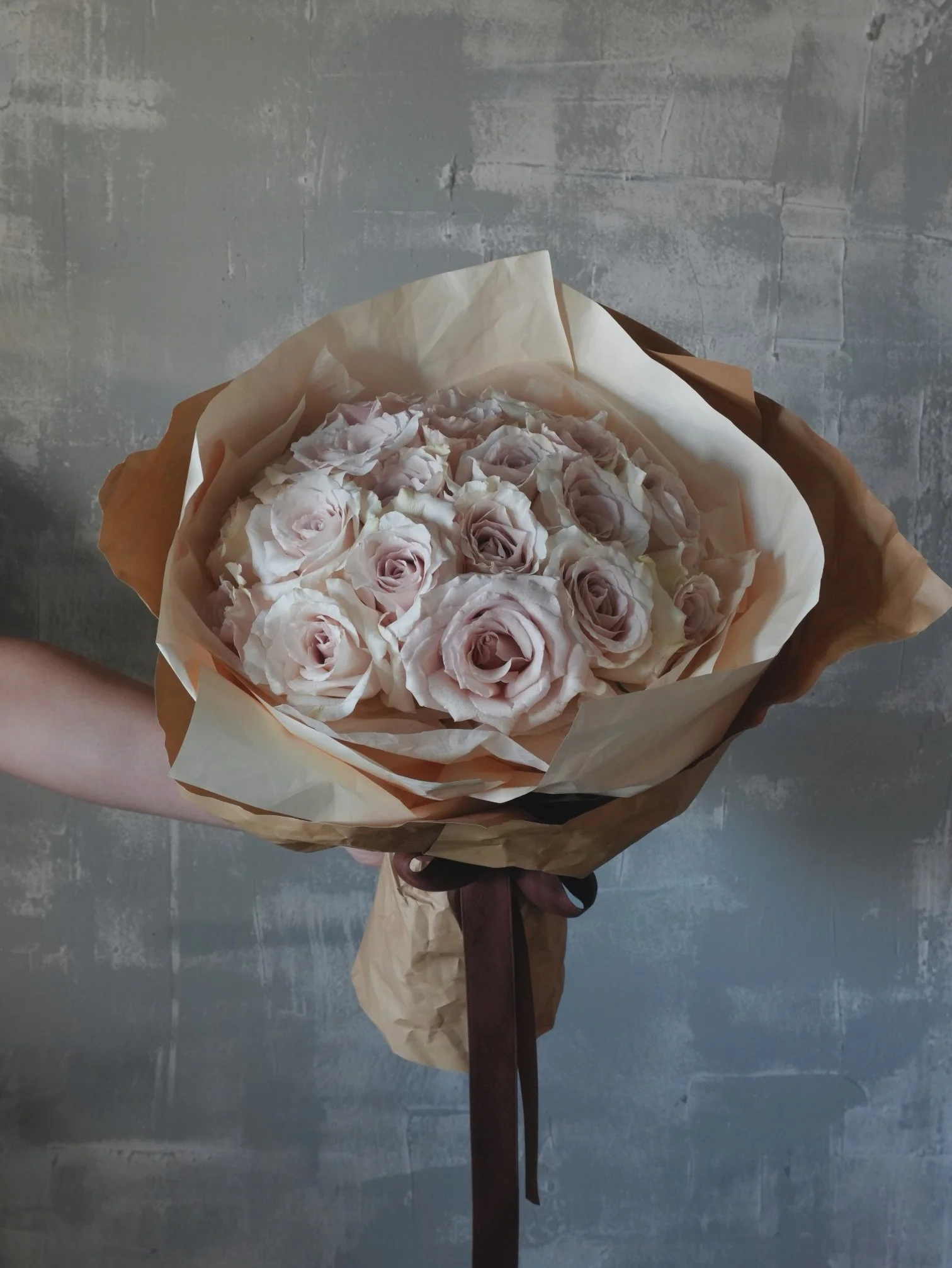 Quicksand rose bouquet neutral wrap.jpeg