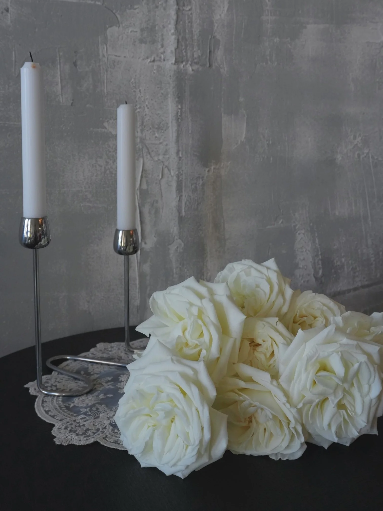 Bridal Bouquet - Classic White Roses close-up detail.jpeg