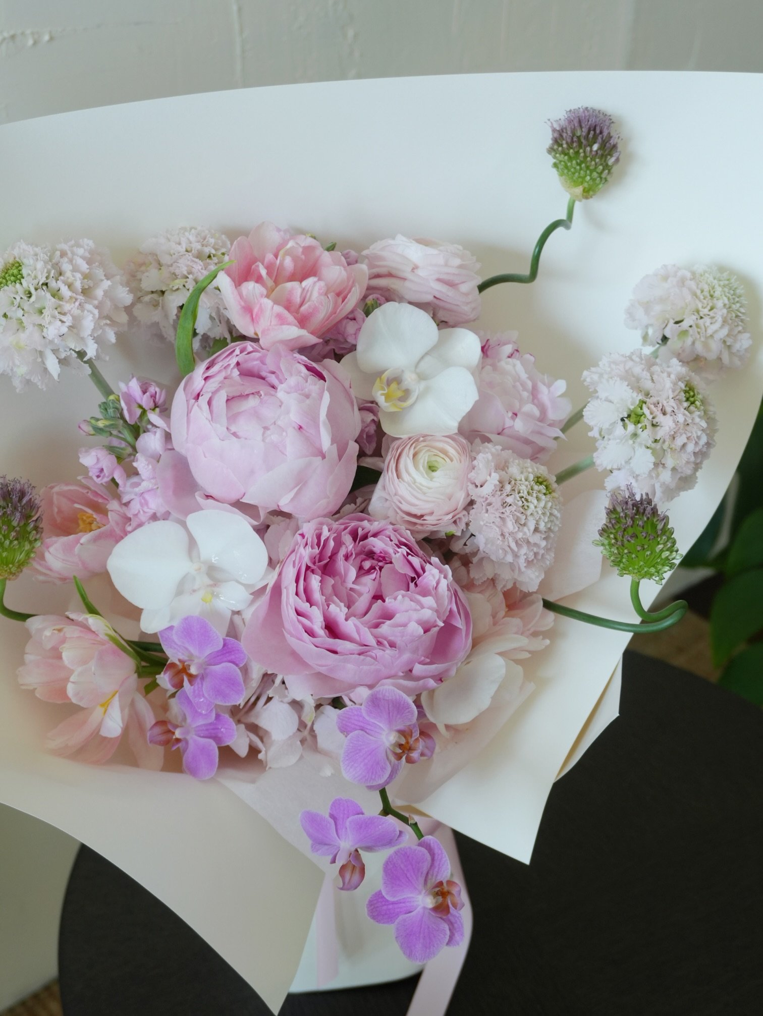 Girl and the Flower-Custom Bouquet-Pink.jpeg