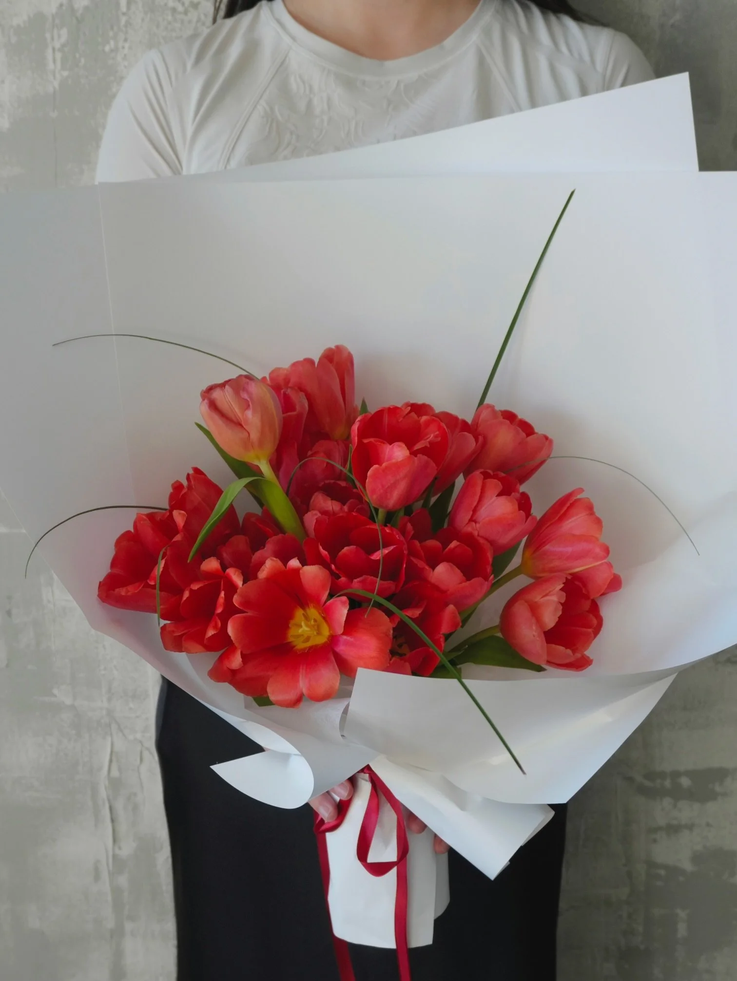 Handheld Red Lilies bouquet Los Angeles florist.jpeg