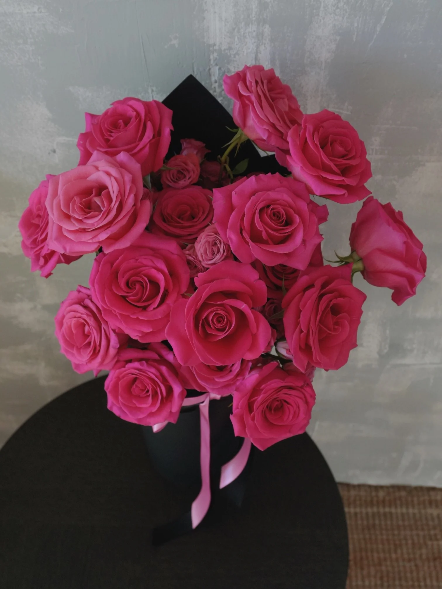 Pink Floyd rose ice cream style bouquet.jpeg