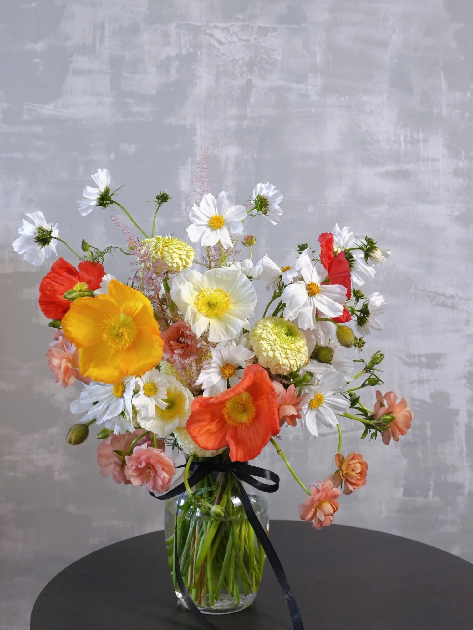 Girl and the Flower-custom flower arrangement-yellow.jpeg