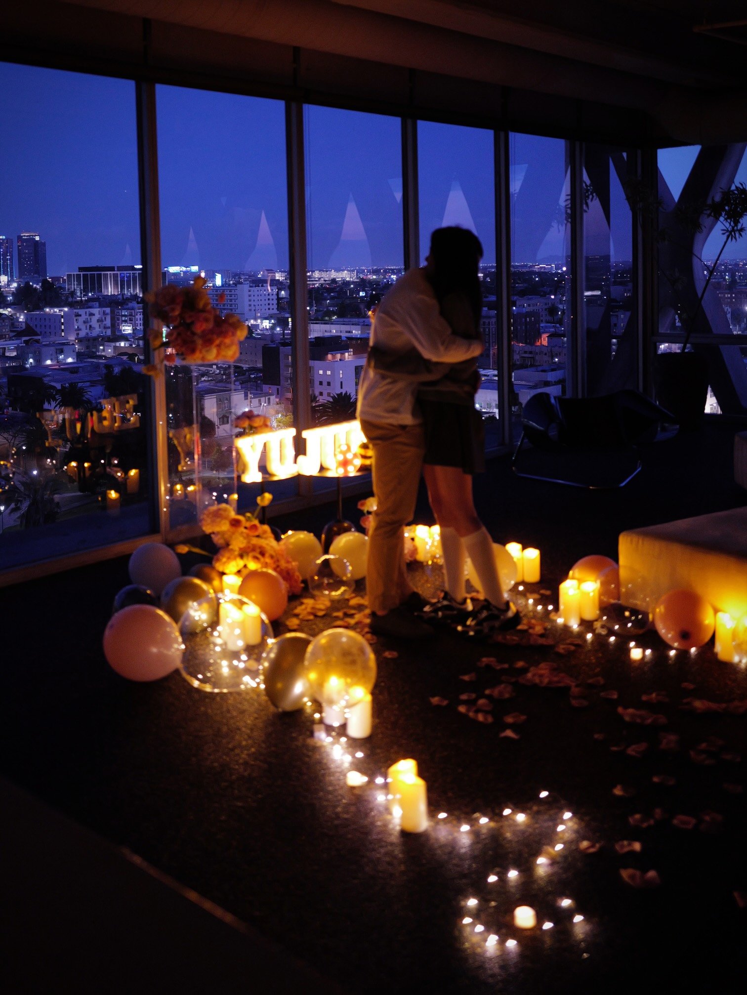Girl and the Flower-romantic proposal decor LA.jpeg