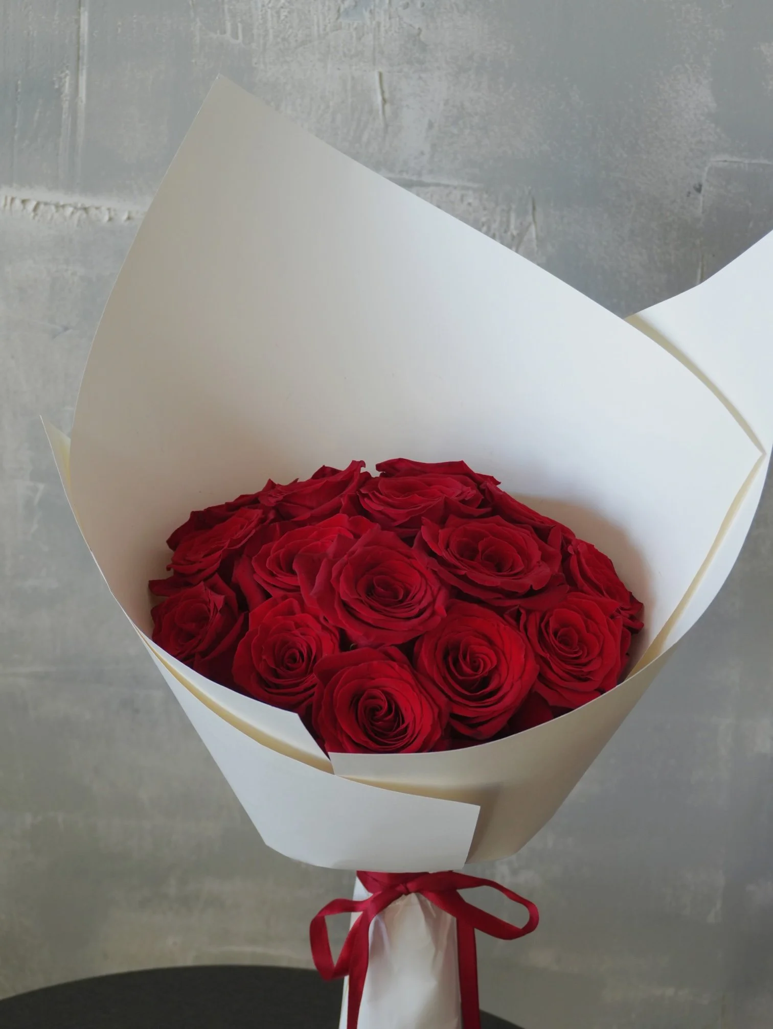 Girl and the Flower-Los Angeles Event Floris-Red Roses Bouquet.jpeg