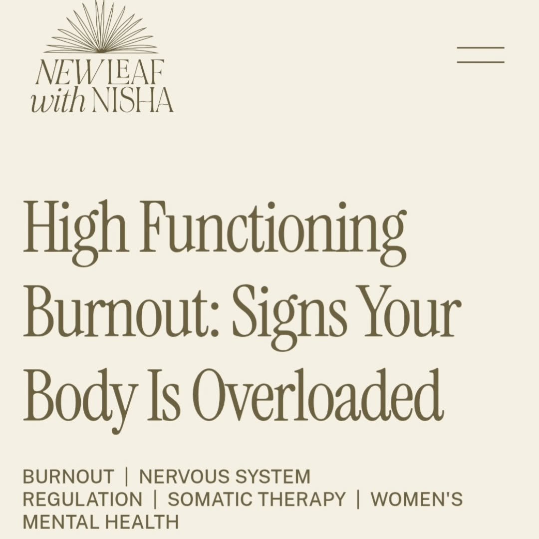 Understanding why you are exhausted doesn't automatically help with recovery from it. Sustainable recovery from high-functioning burnout requires working at the level of both the mind and, importantly, the body.

If you are navigating a phase where y
