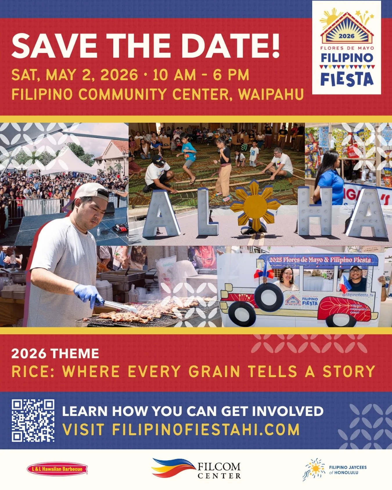SAVE THE DATE: The 2026 Flores de Mayo &amp; Filipino Fiesta is officially on the horizon! 🎉

Celebrate Filipino culture with a full day of authentic food, cultural experiences, nonstop entertainment, and a marketplace featuring local vendors and co