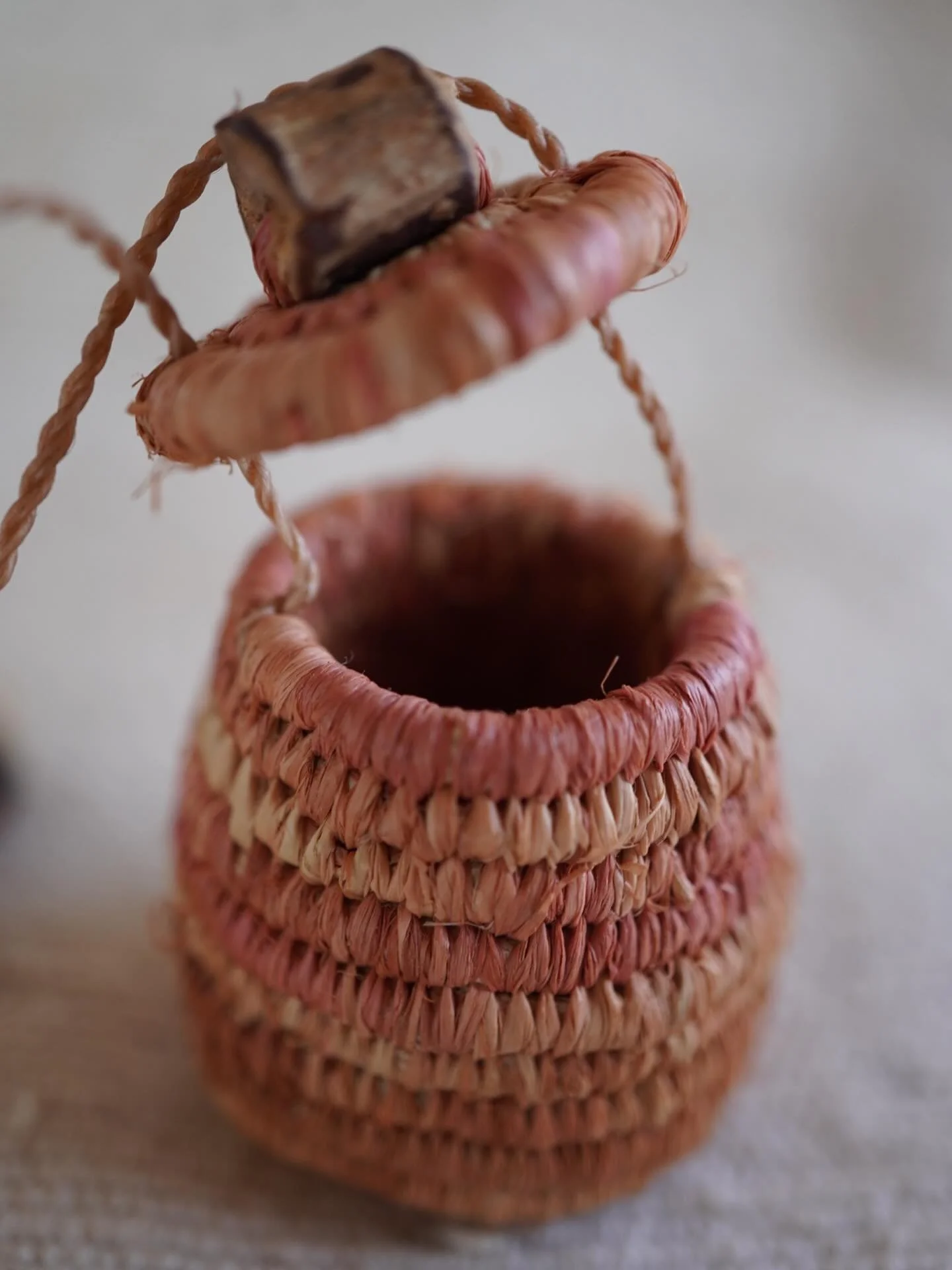 Little pink basket ❤️ able  to hold those tiny treasures