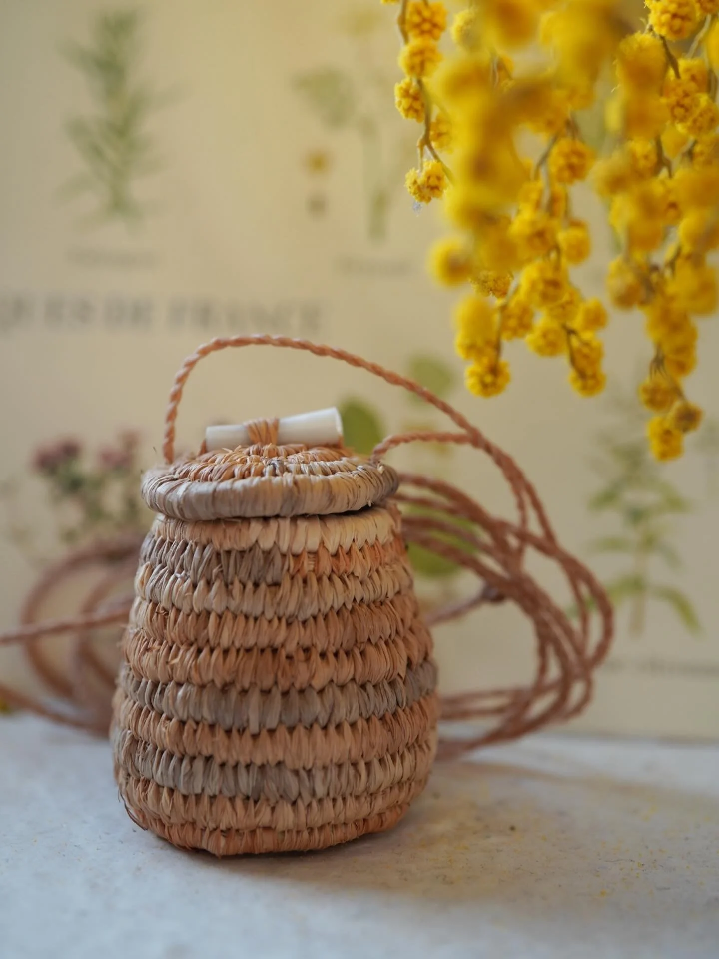 My mother in law had her birthday today, of course this year is handmade gifts (a goal I set myself) so first off is this tiny basket with a little shell from the coast we went for Christmas.