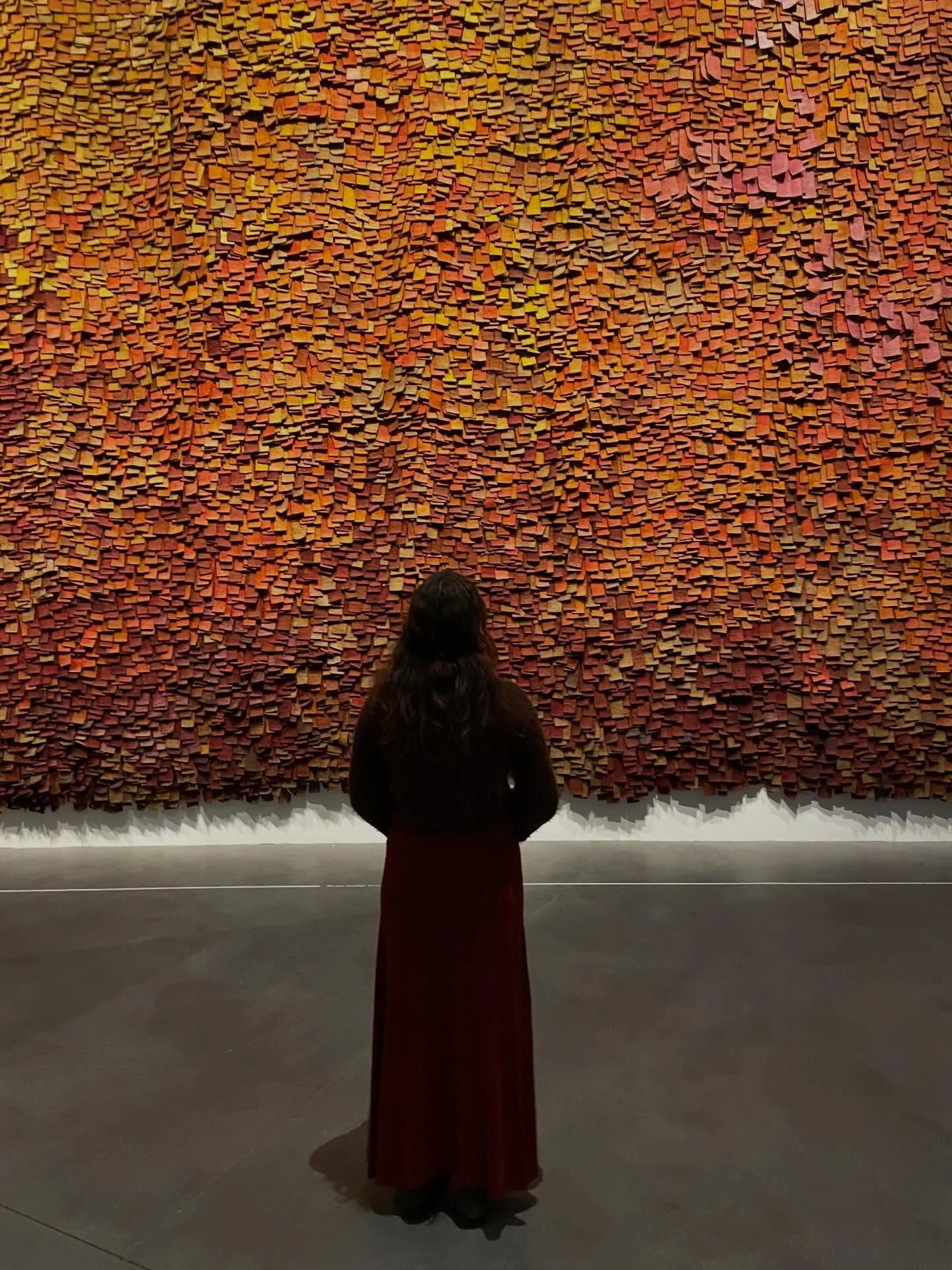 Sadly no baskets at the museum we headed too but there was this glorious 8x6m collection of small weavings of wool and horse hair woven into one. How beautiful it was to admire each piece from different viewpoints. 
Definitely my favourite piece of t