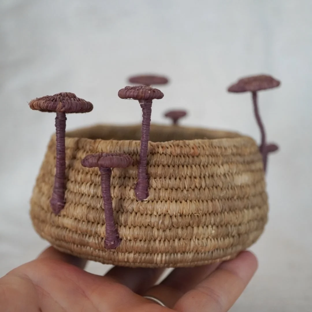 All mushroom baskets have found homes. I can&rsquo;t believe that these pieces have gone around Australia and the world. 
I feel so humbled by the support. Sharing heART is a surreal feeling with each piece taking a fragment of soul with it as it jou