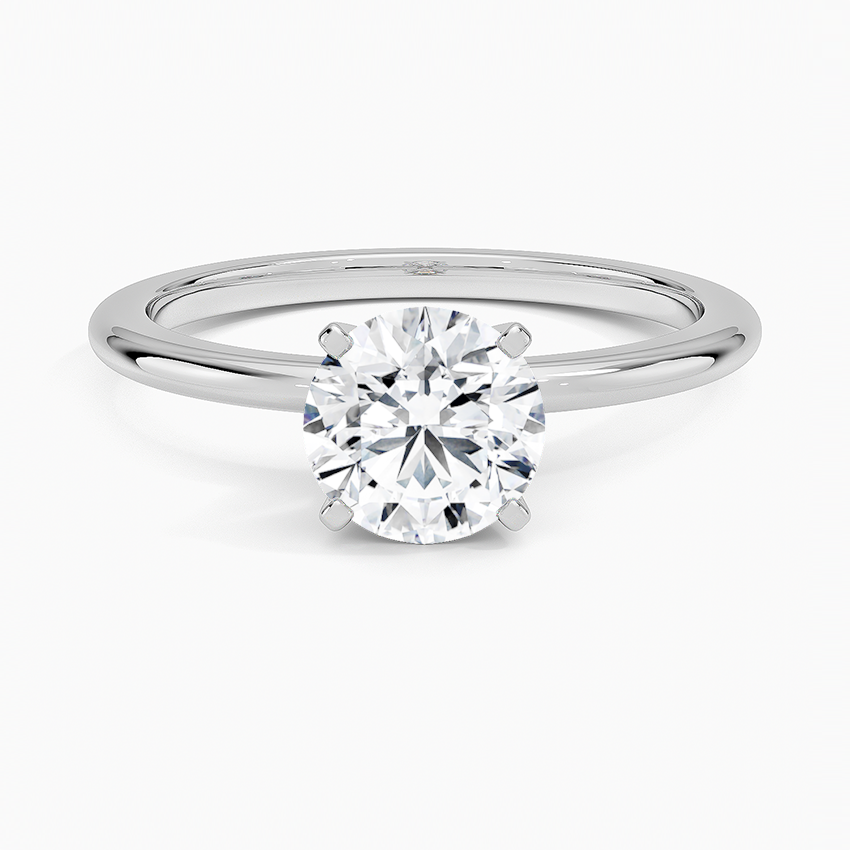 1ct Four-Pronged Round Solitaire