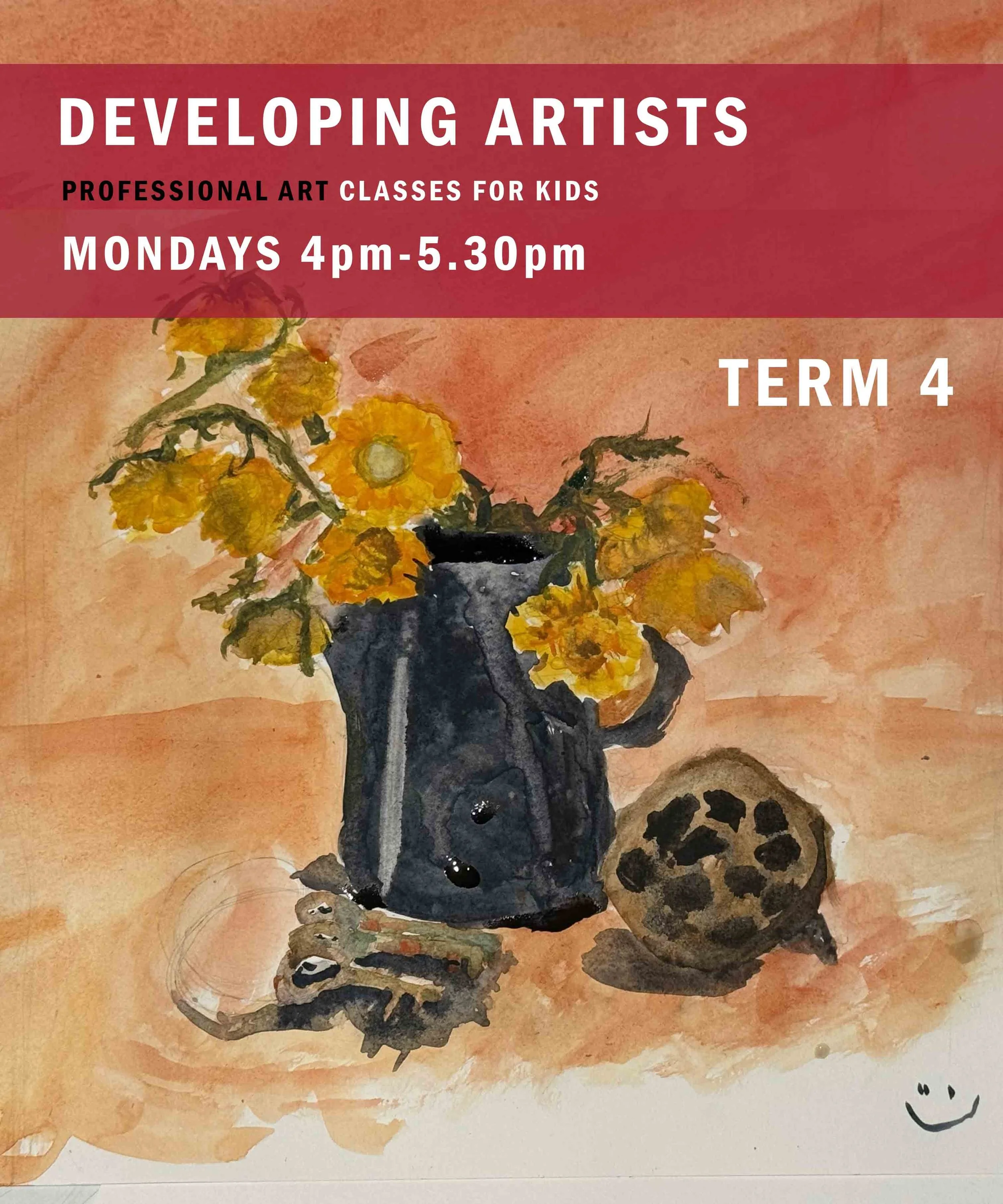 TERM 4 KIDS CLASS DEVELOPING ARTISTS (AGES 8-12) MONDAYS