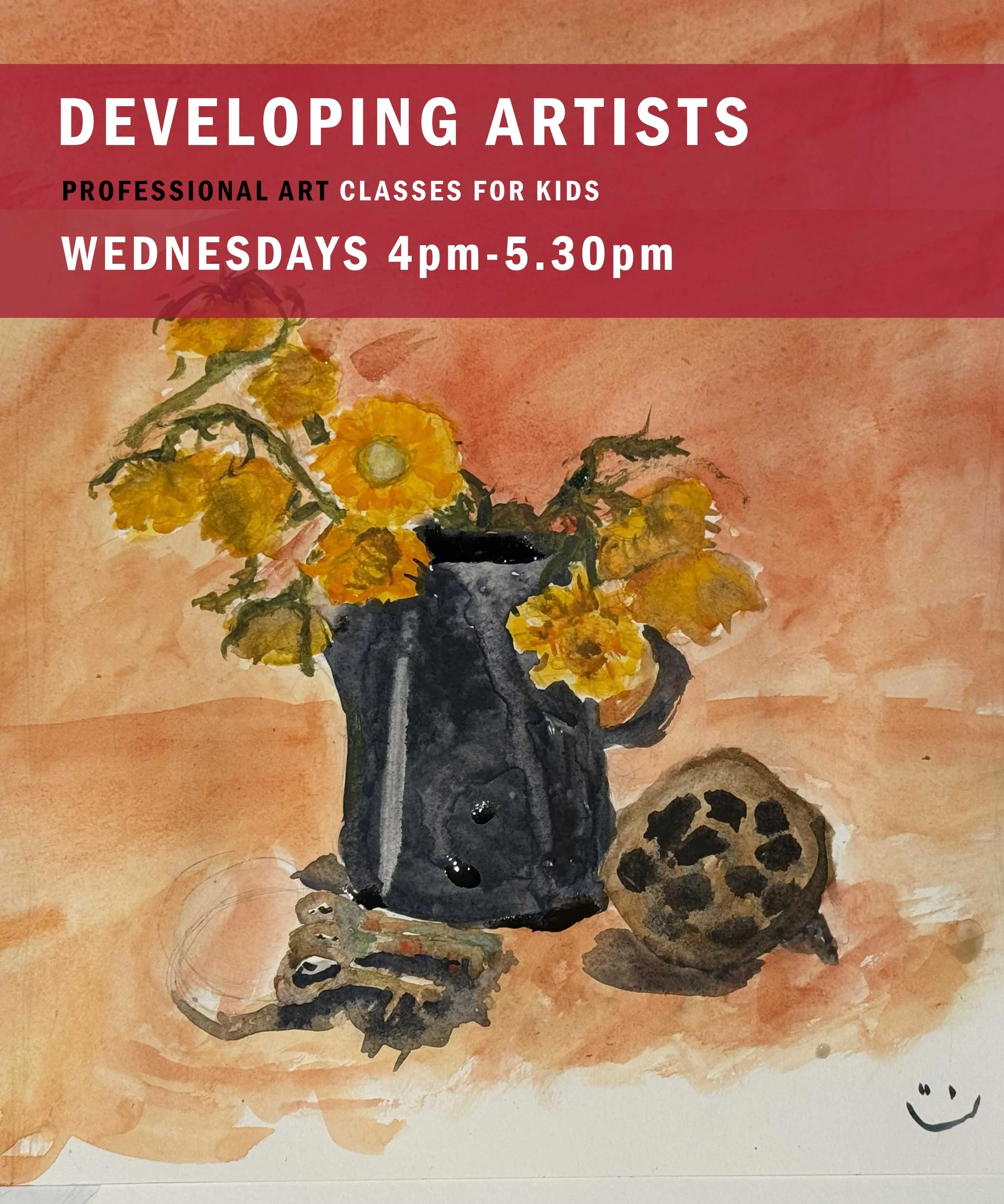 KIDS CLASS DEVELOPING ARTISTS (AGES 8-12) WEDNESDAYS 4pm-5.30pm DROP-IN