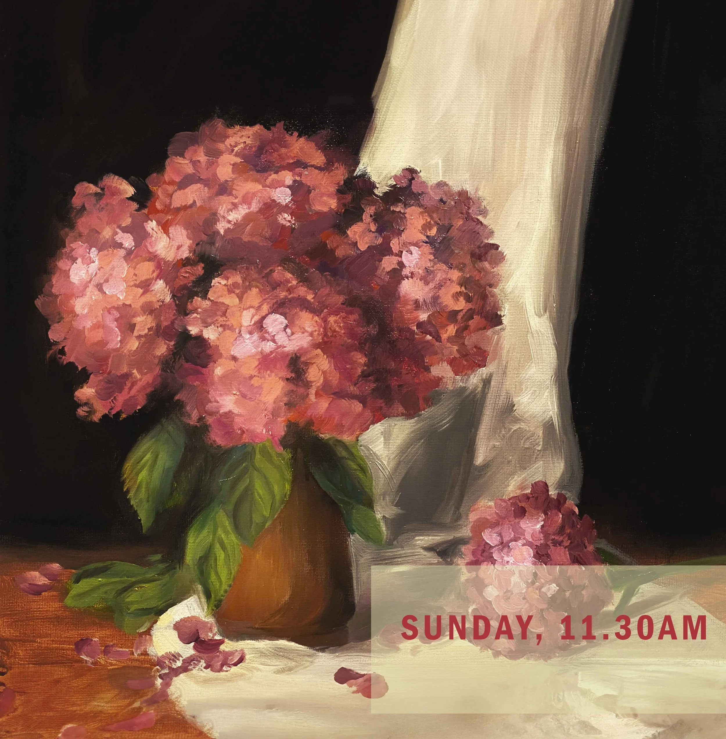 EARLY BIRD!FLORAL PAINTING WORKSHOP FOR BEGINNERS - AUGUST 16, SUNDAY 11.30 AM